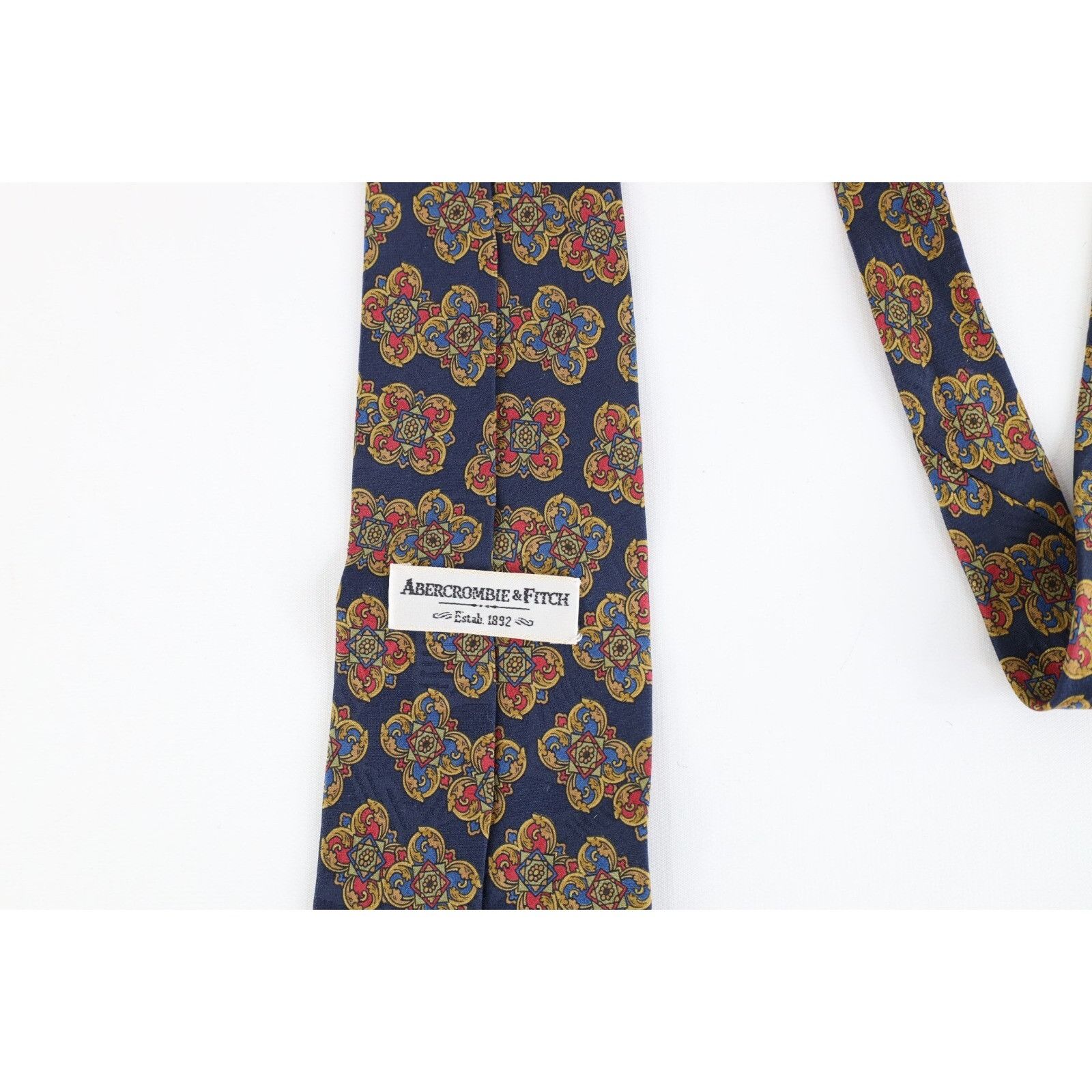 Abercrombie & Fitch Vintage 90s Abercrombie & Fitch Handmade Silk Rainbow Tie Size ONE SIZE - 3 Thumbnail