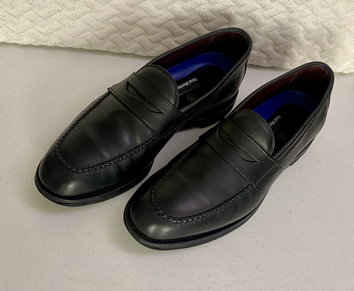 Allen Edmonds Black Leather Penny Loafers 9 D Road Warriors