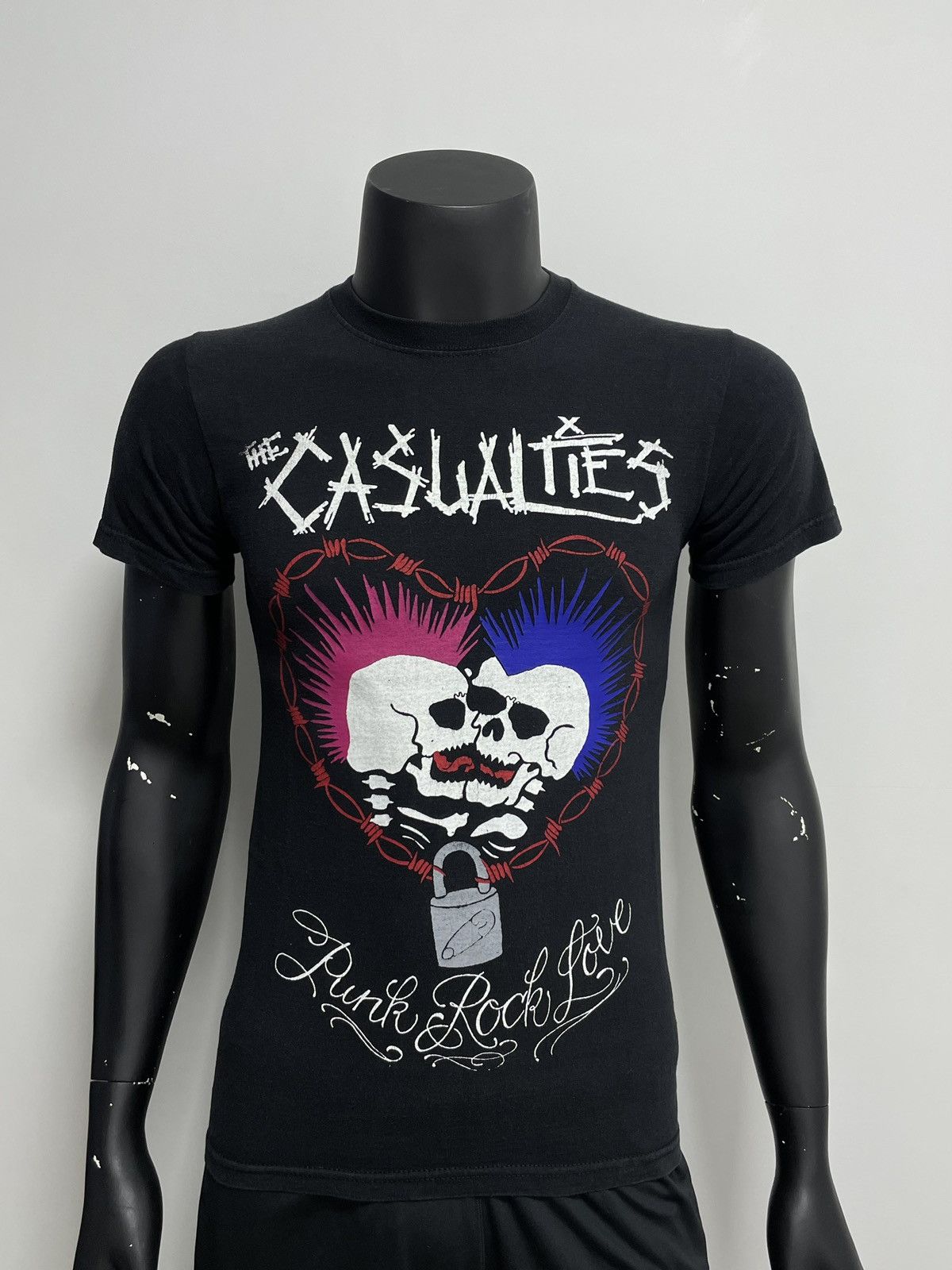 Band Tees × Vintage Vintage The Casualties ‘Punk Rock Love’ T-Shirt Size US XS / EU 42 / 0 - 1 Thumbnail