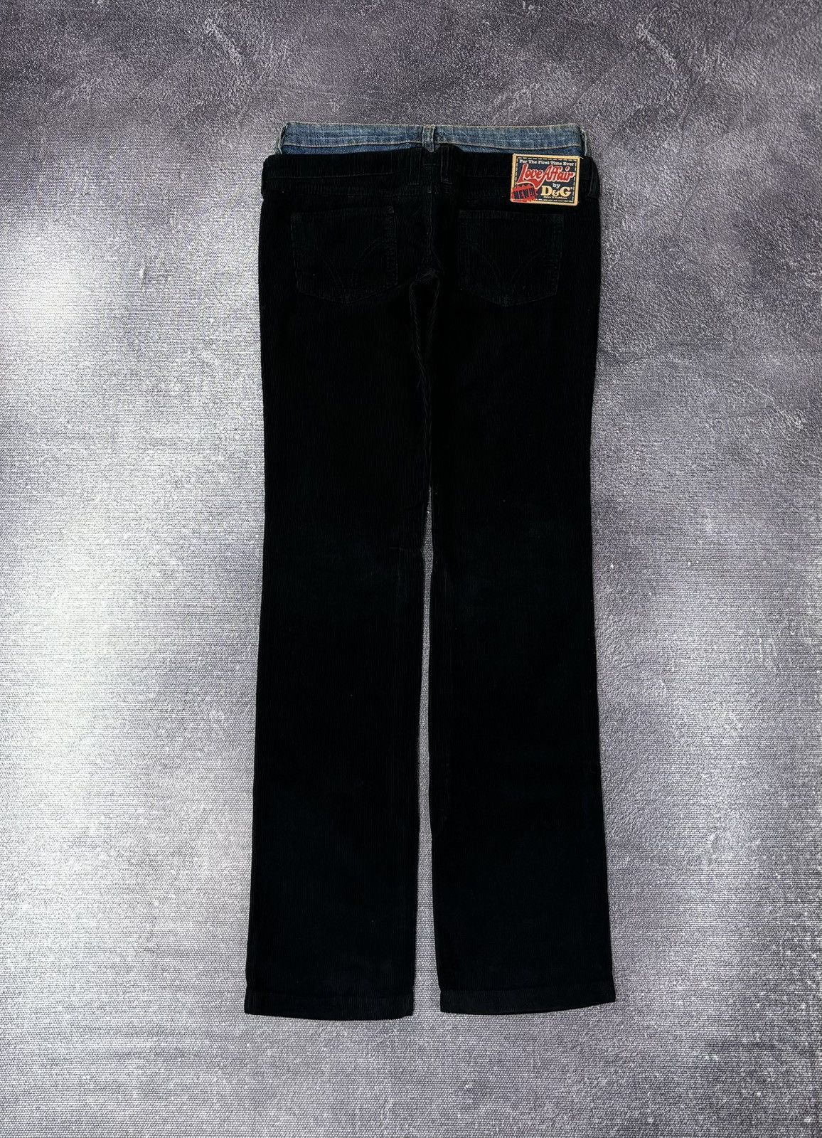 Dolce & Gabbana Vintage Dolce & Gabbana Lovely Women’s Black Corduroy Jeans Size 27" / US 4 / IT 40 - 2 Thumbnail
