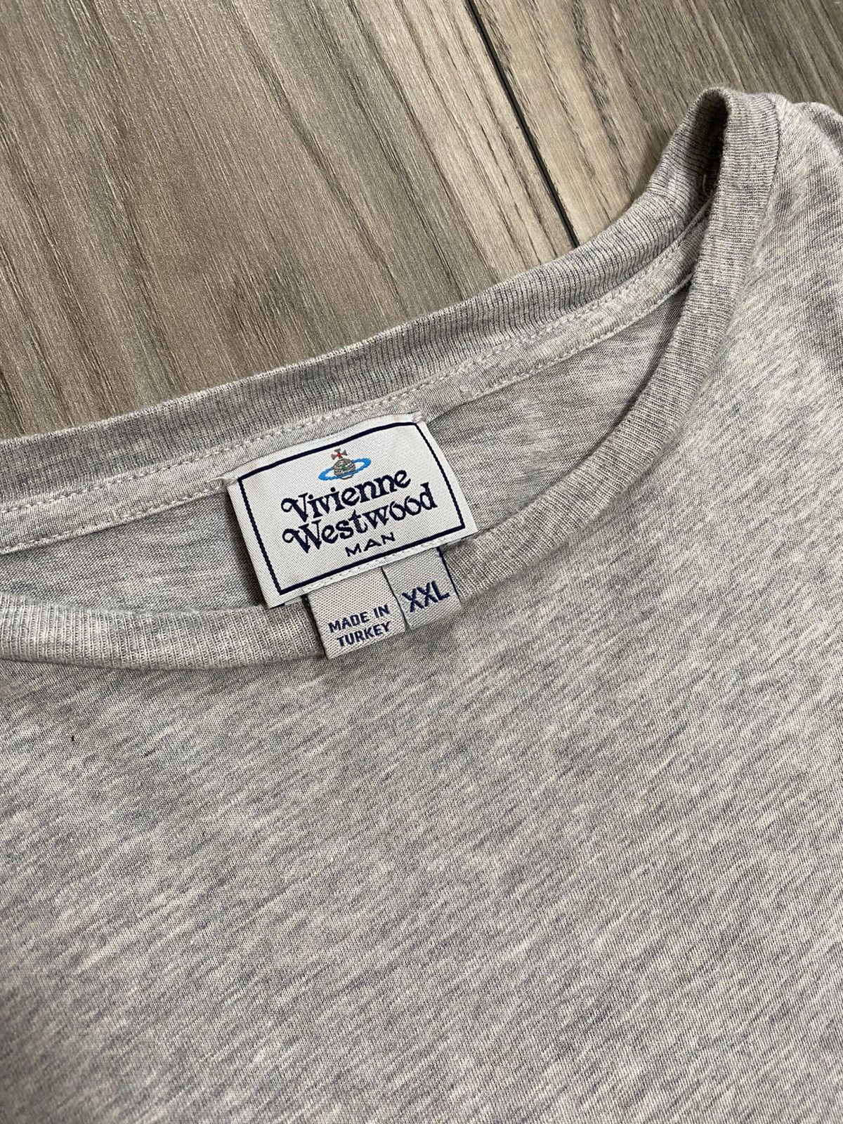 Vivienne Westwood Vivienne Westwood Basic Logo Grey T- Shirt Mens Size XXL Size US XXL / EU 58 / 5 - 5 Thumbnail