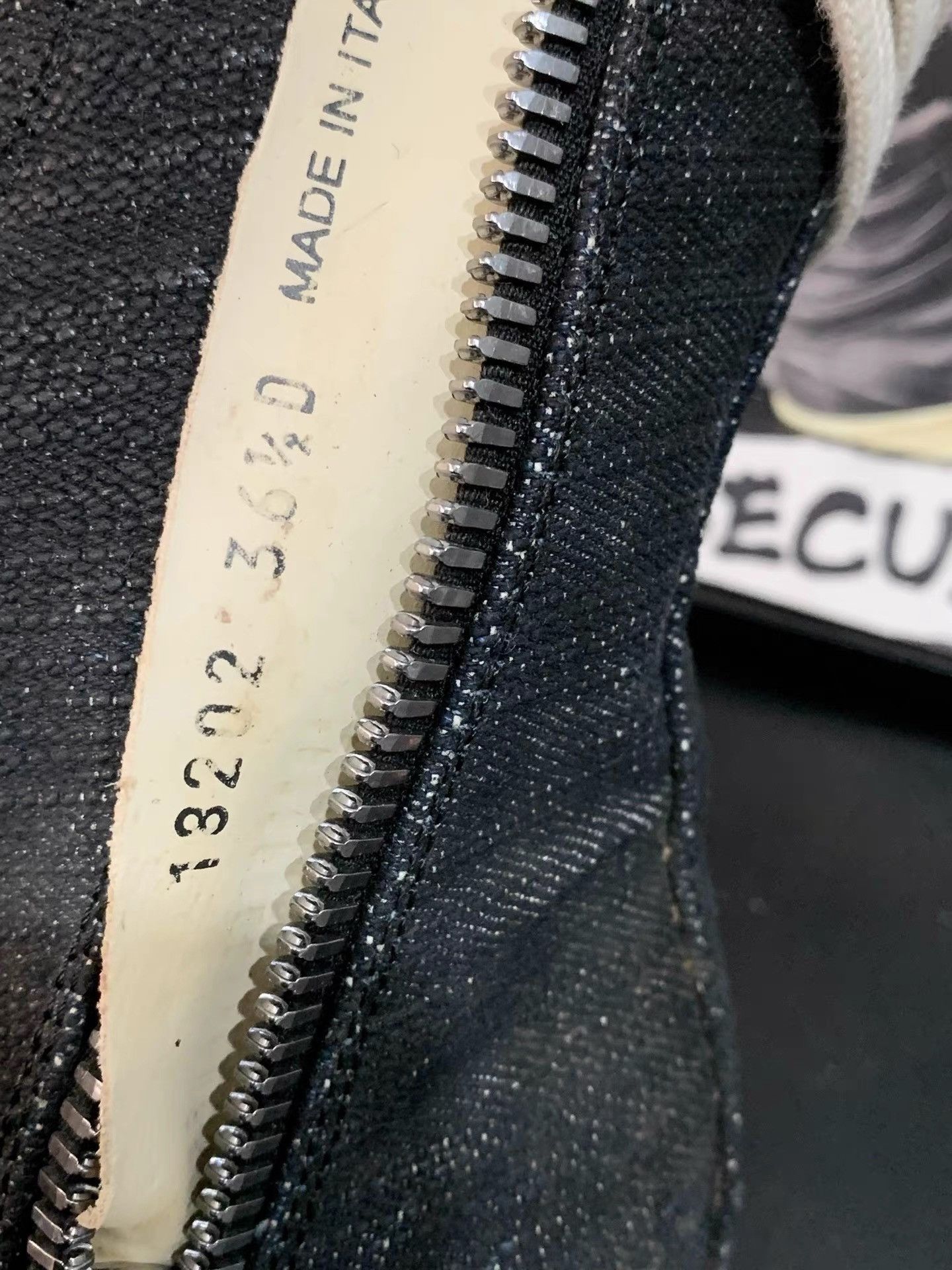 Rick Owens Rick Owens DRKSHDW Black & White Waxed High-Top Sneakers K34 Size US 6.5 / IT 36.5 - 9 Thumbnail