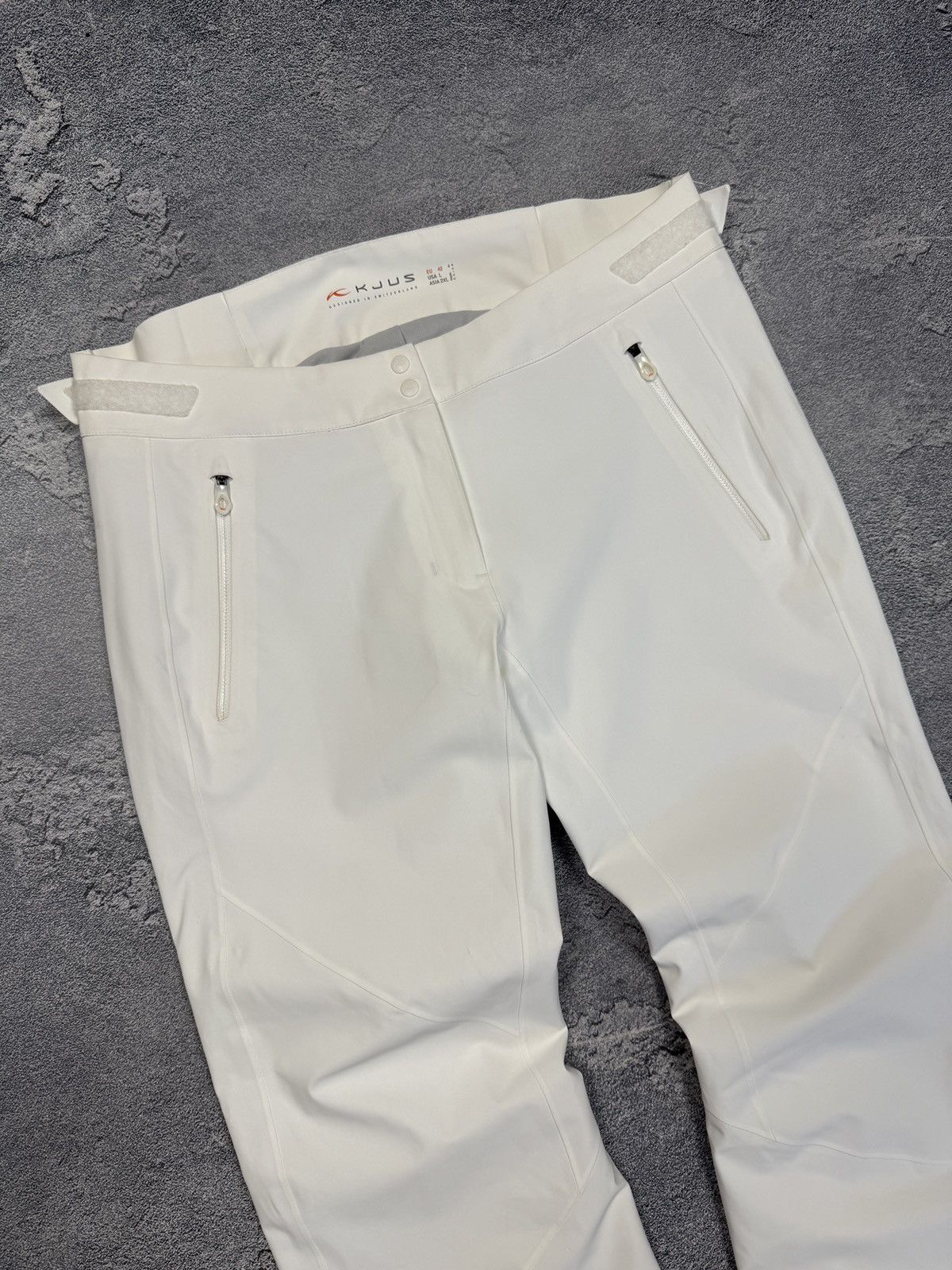 KJUS Kjus Formula Ski White Pants Size L(42) Women’s Size 28" / US 6 / IT 42 - 4 Thumbnail