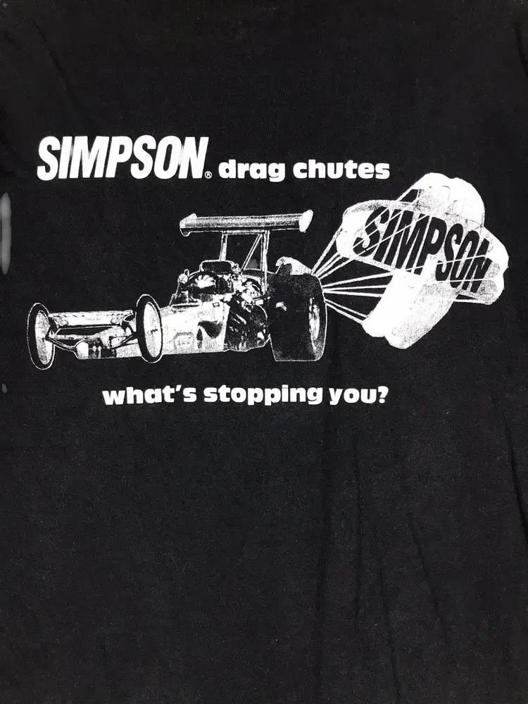American Apparel Simpson Race Apparel Drag Chutes Tshirts Size US L / EU 52-54 / 3 - 5 Thumbnail
