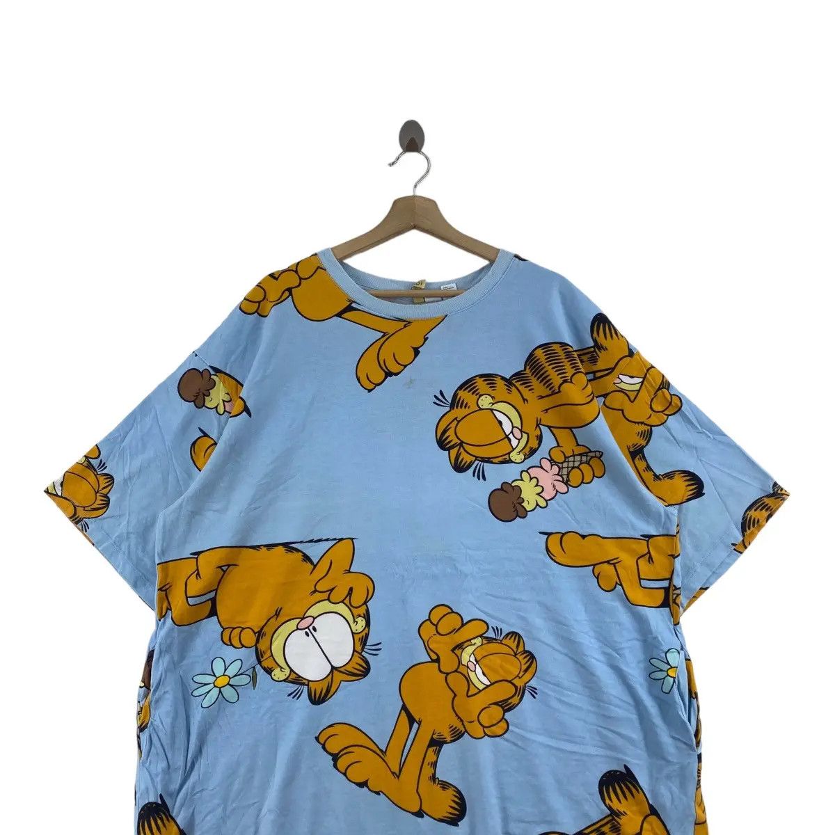 H&M Vintage GARFIELD AOP OVER PRINT Cartoon T Shirt Devided H&M Size L / US 10 / IT 46 - 2 Thumbnail