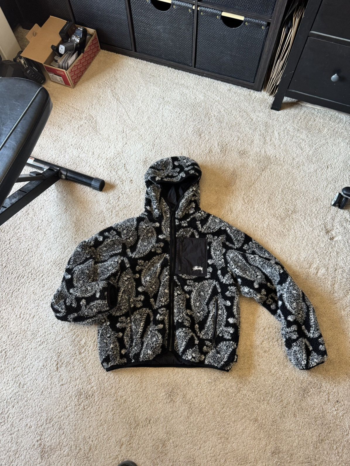 Stussy Paisley Sherpa | Grailed