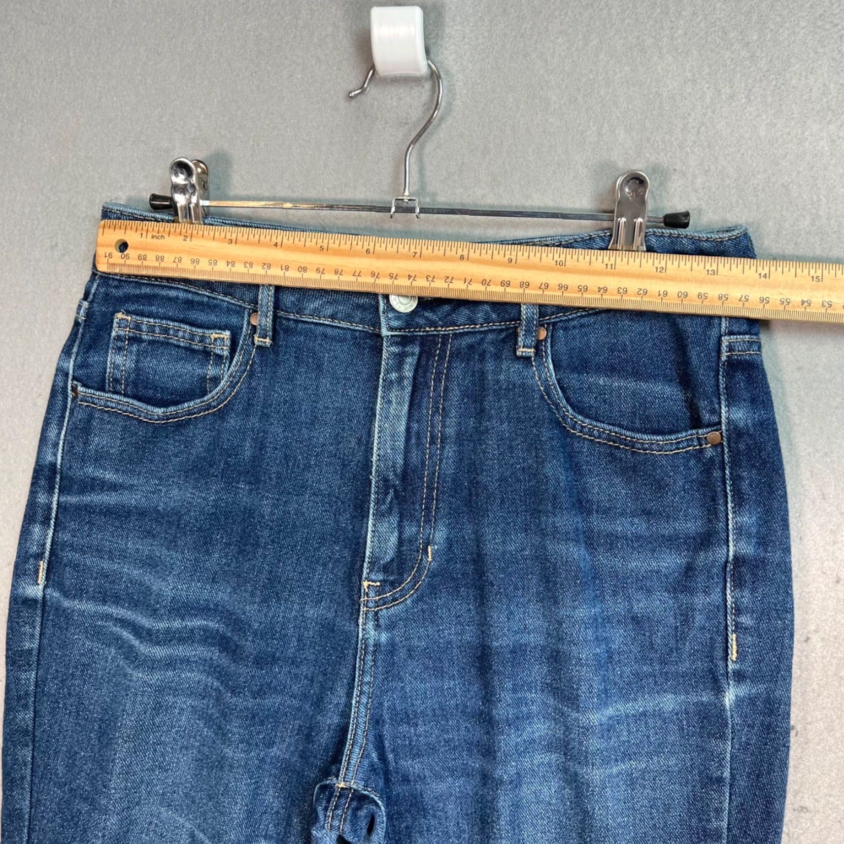 Pacsun VINTAGE PacSun Womens Blue Denim Mom Jeans Size 27 100% Cotton Jeans 27 Womens Blue Mom Rise High 100% Cotton PacSun Size 27" / US 4 / IT 40 - 6 Thumbnail