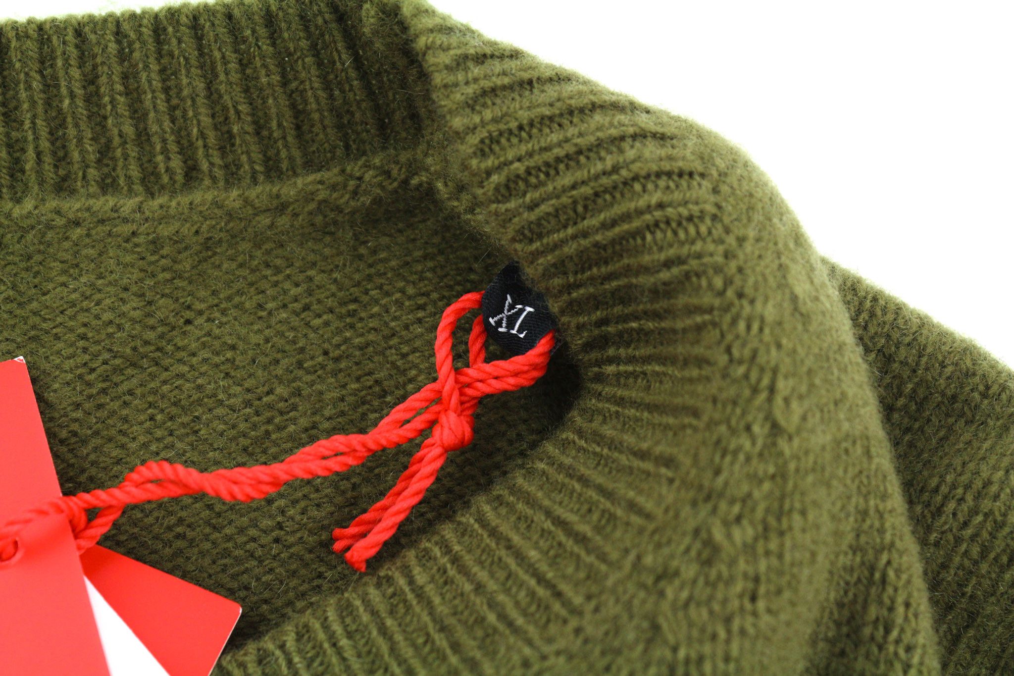 Diesel K-OLBY XL Wool Cashmere Crew Green Jumper 40124 Size US XL / EU 56 / 4 - 10 Thumbnail