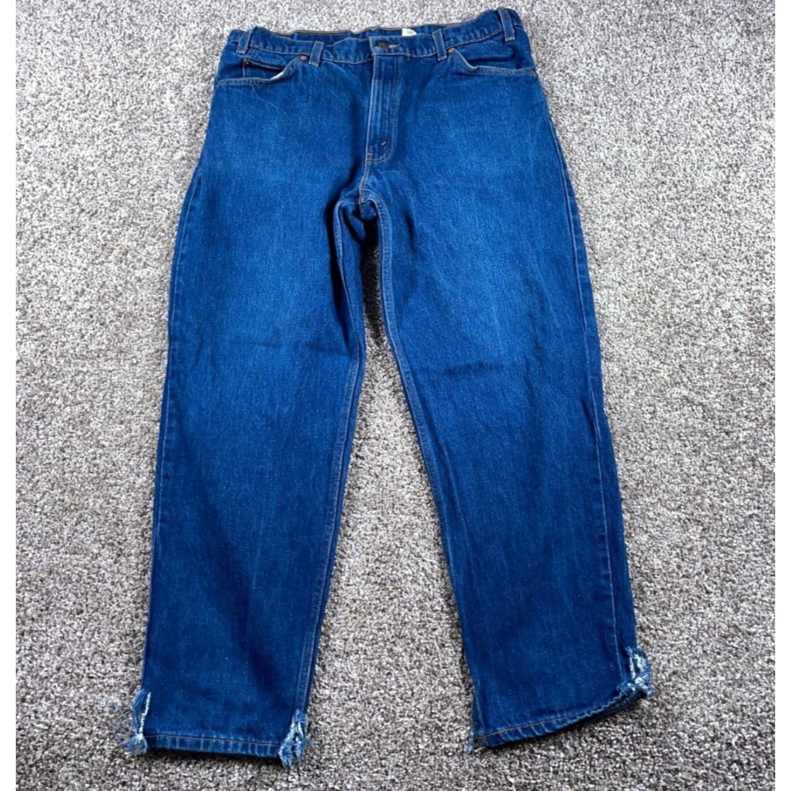 Levi's VINTAGE Levi's 550 Jeans Tapered Fit Men's 36 x 29 Blue Denim 90s Retro Grunge Size US 36 / EU 52 - 2 Thumbnail