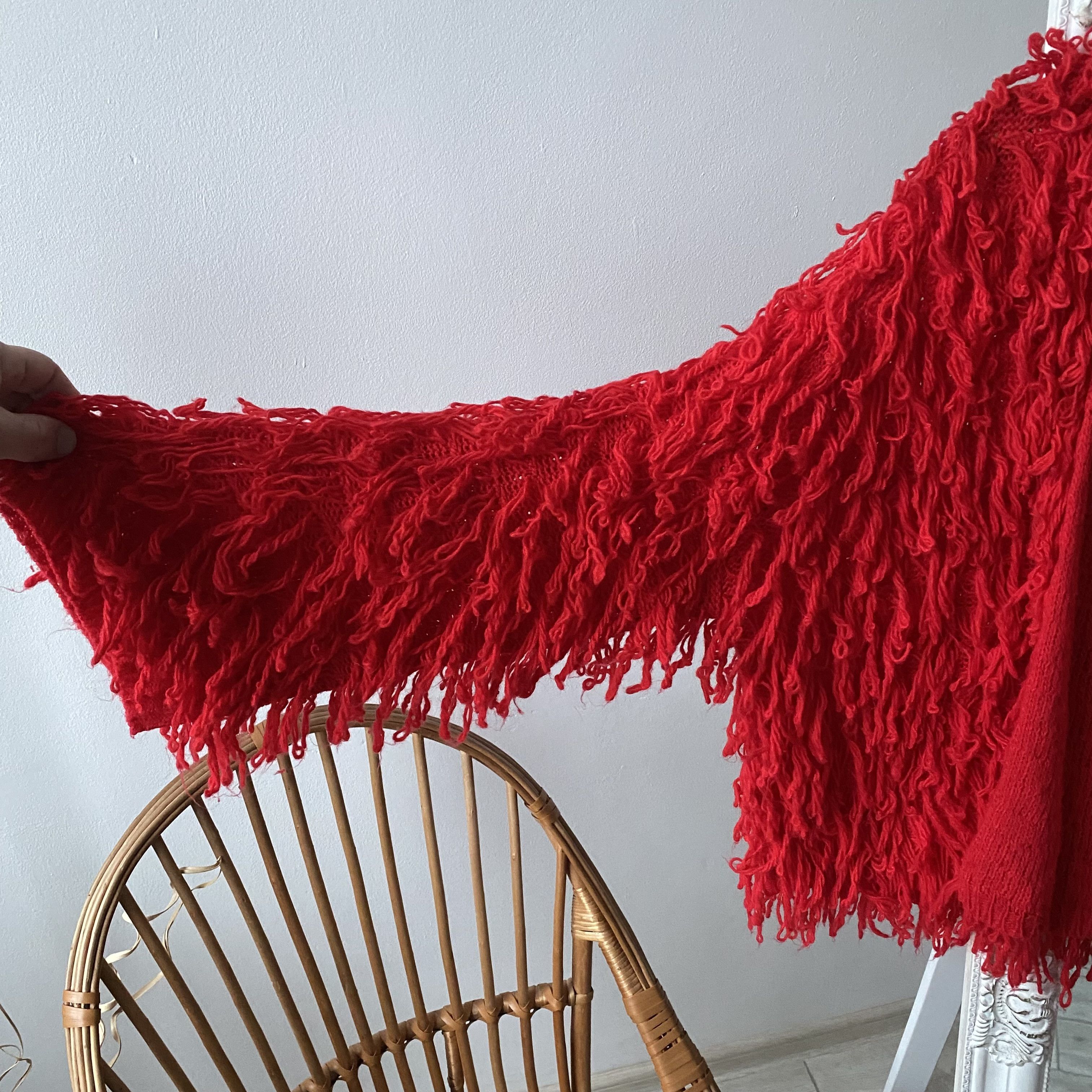 If Six Was Nine Crazy Opium Fuzzy Cropped Knit Cardigan Y2K Mohair LGB Size US M / EU 48-50 / 2 - 2 Thumbnail