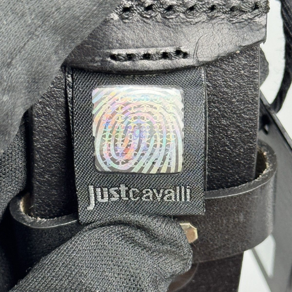 Just Cavalli Just Cavalli - Metal Skull Decorative Buckle Leather Belt Size 28 - 7 Thumbnail