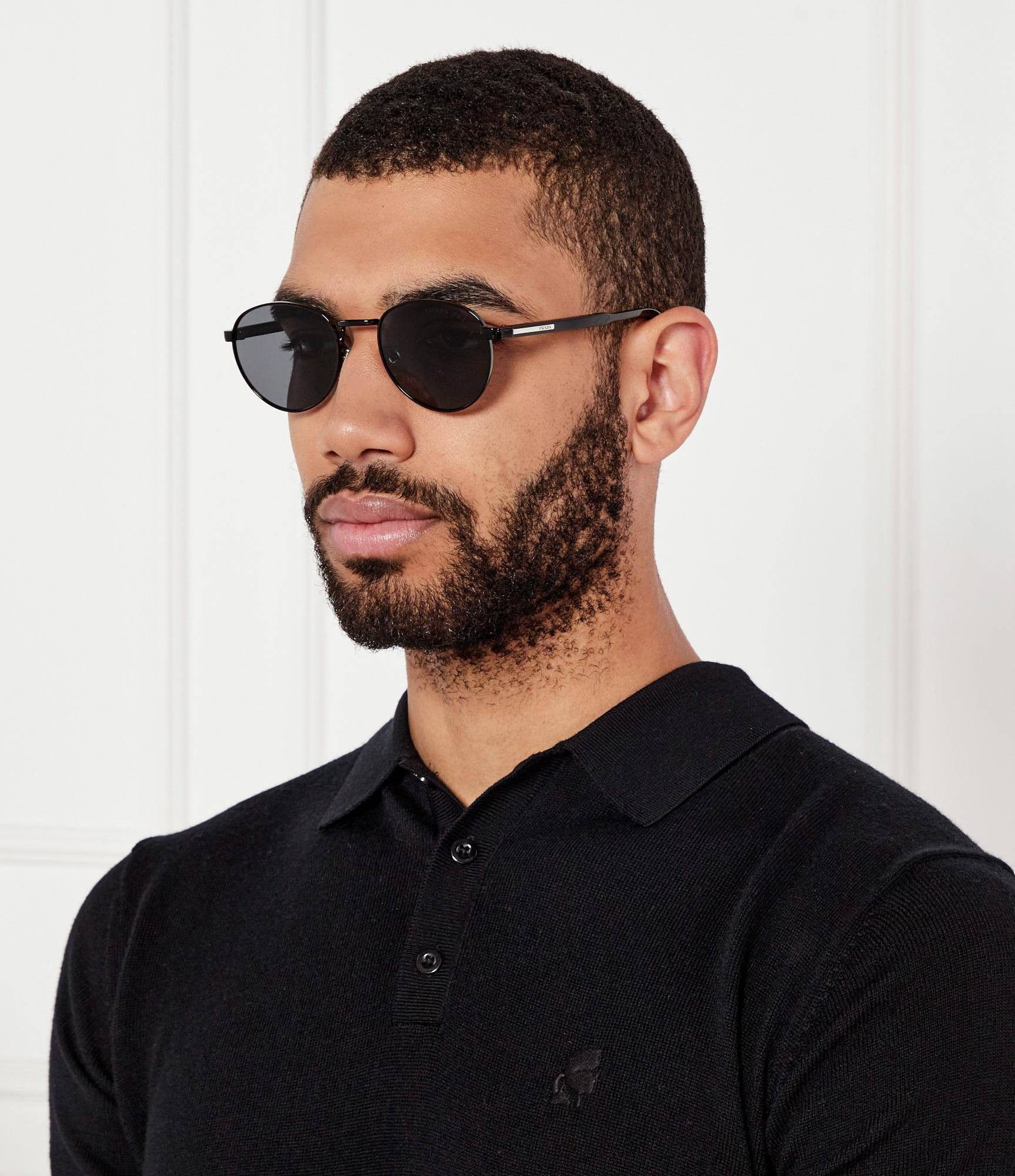 Prada Prada Men Sunglasses Round PRB51S 1AB5Z1 NEW AUTHENTIC Size ONE SIZE - 11 Thumbnail
