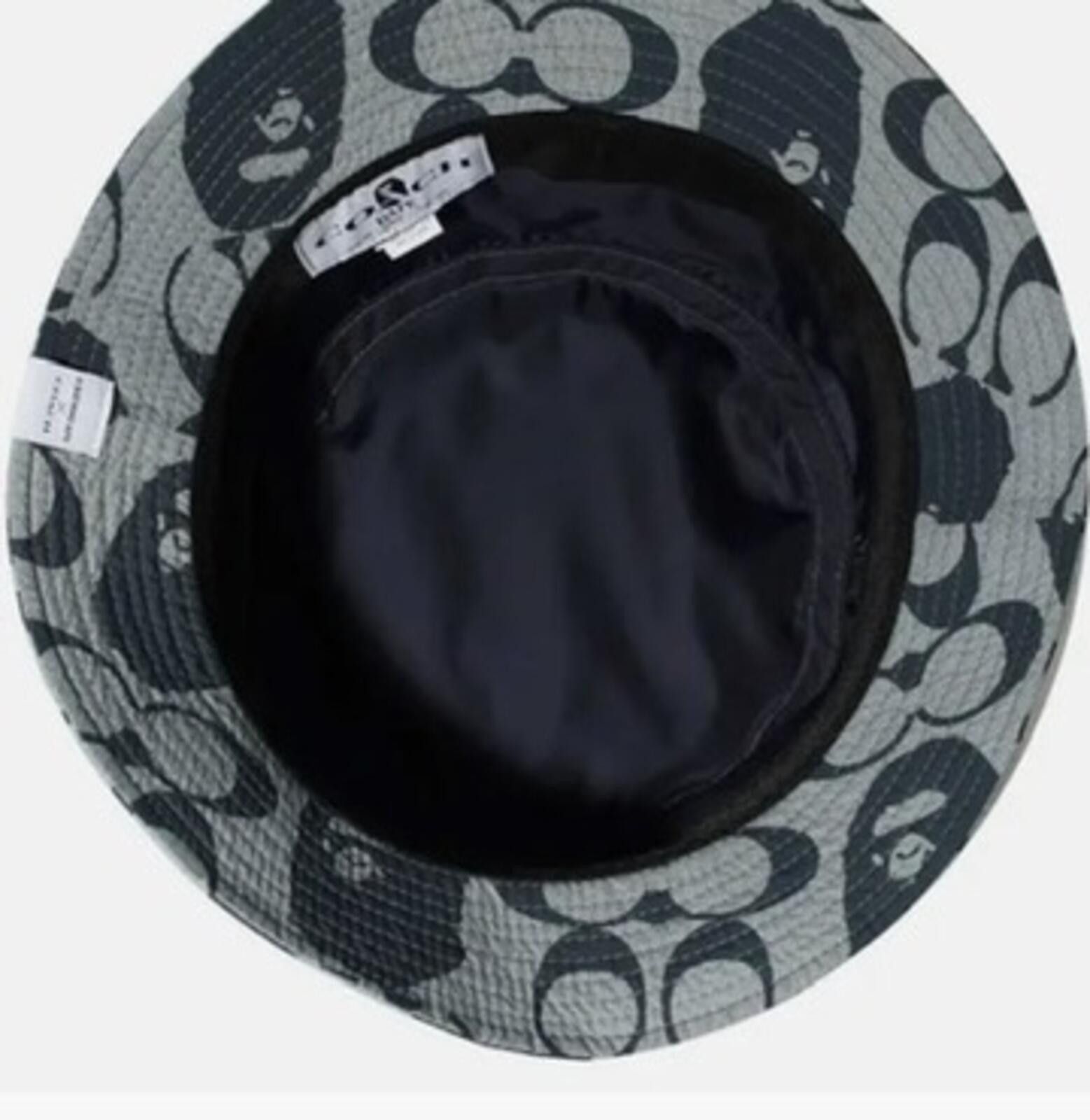 Coach BAPE x Coach Bucket Hat Navy / Gray StockX Certified M Large Size ONE SIZE - 7 Thumbnail