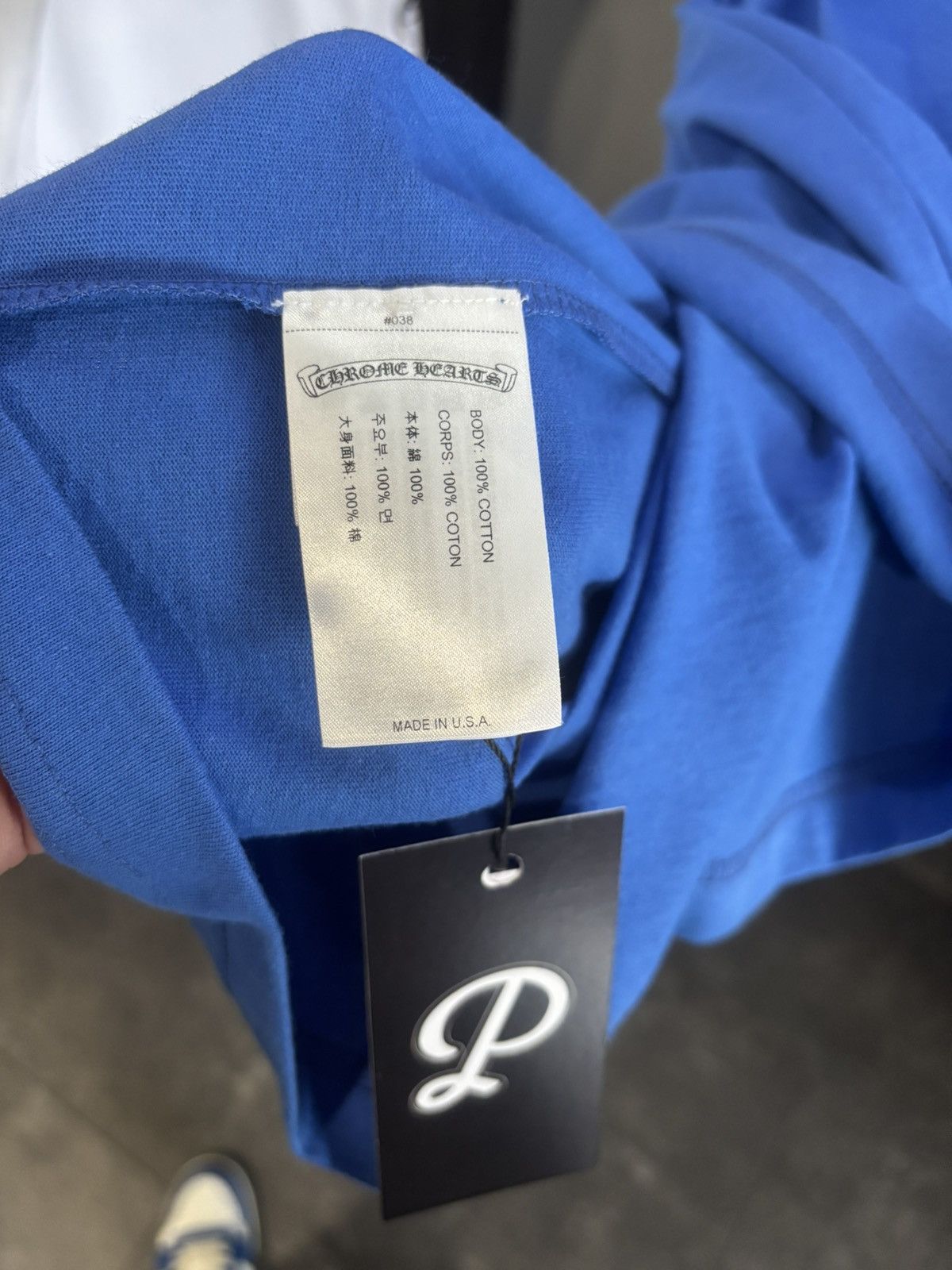 Chrome Hearts Chrome Hearts Scroll Logo Tee Blue/Purple Size US M / EU 48-50 / 2 - 3 Thumbnail