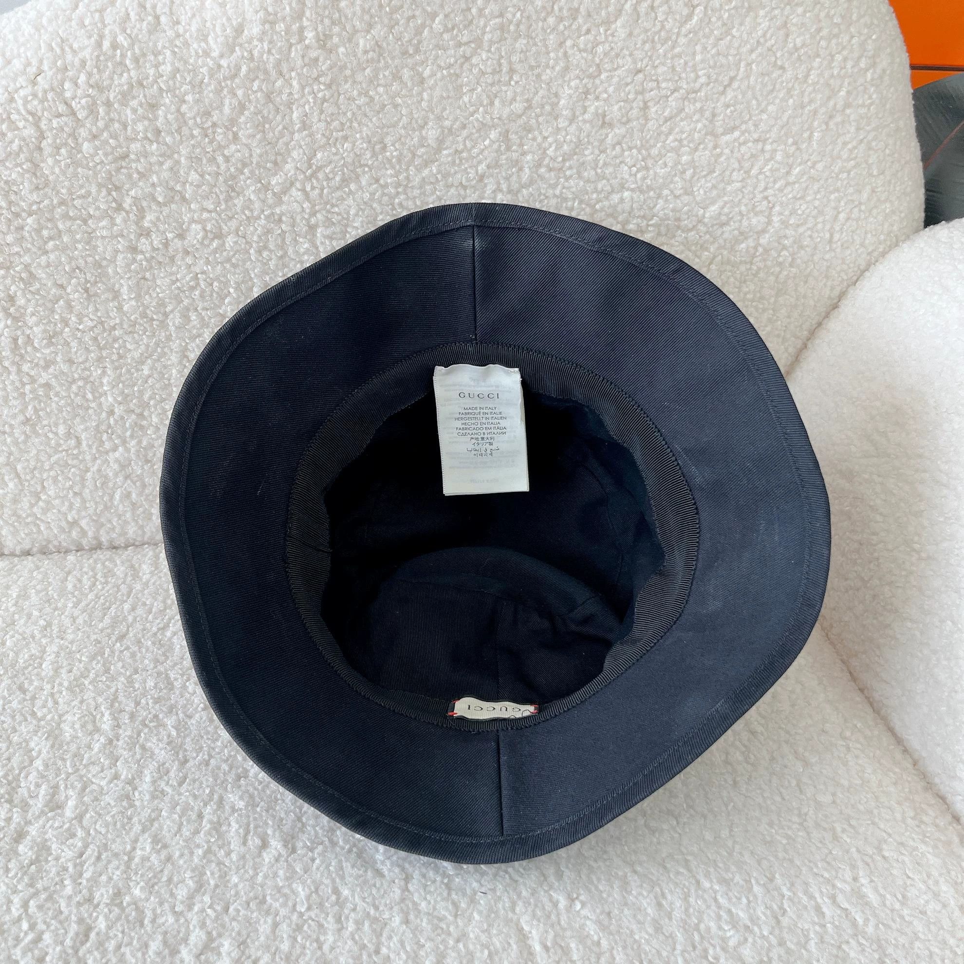 Gucci Gucci Black Bucket Hat M (58) Size ONE SIZE - 6 Thumbnail