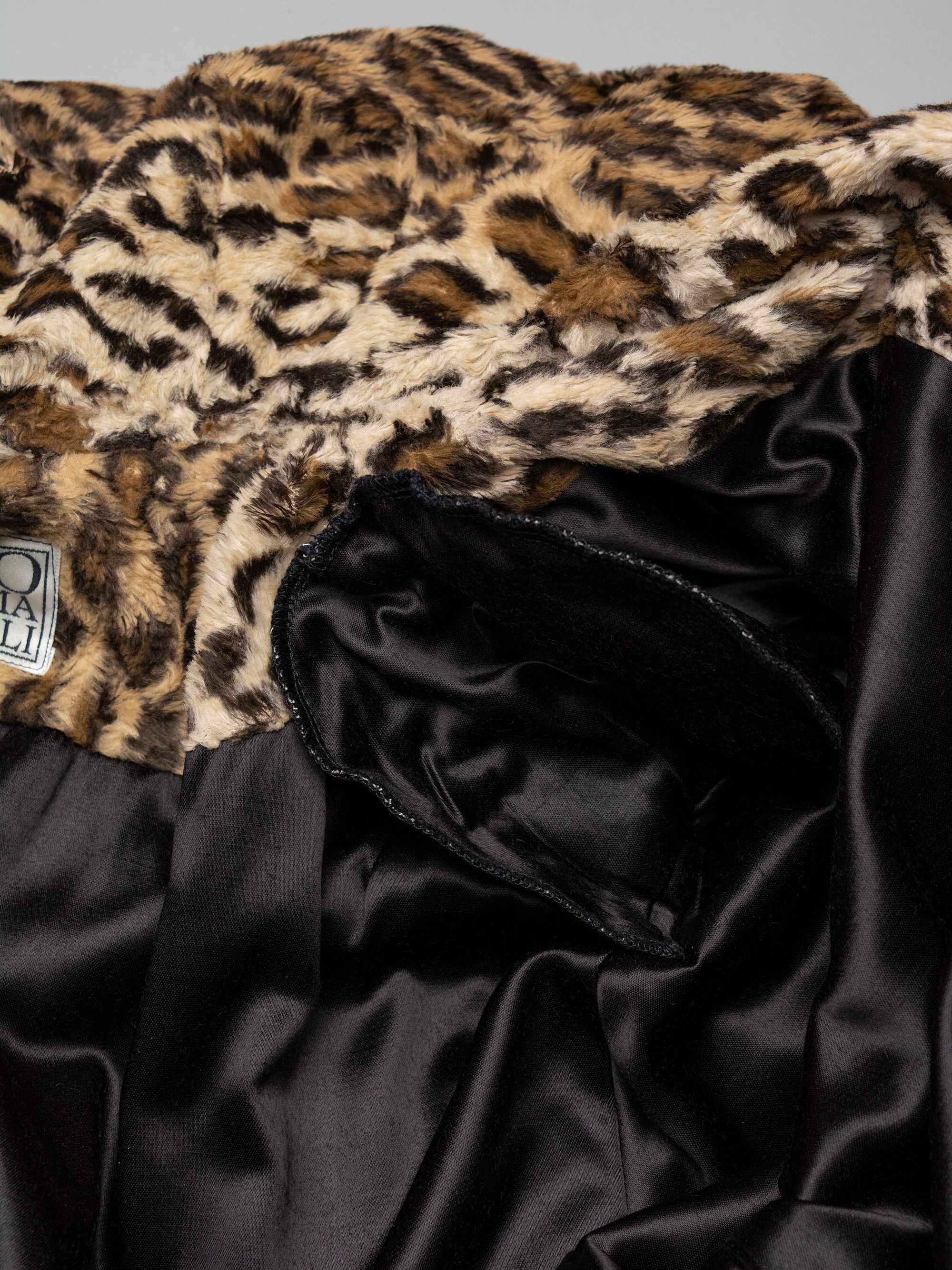 Norma Kamali OMO Norma Kamali - (vintage) - leopard faux fur coat Size M / US 6-8 / IT 42-44 - 13 Thumbnail