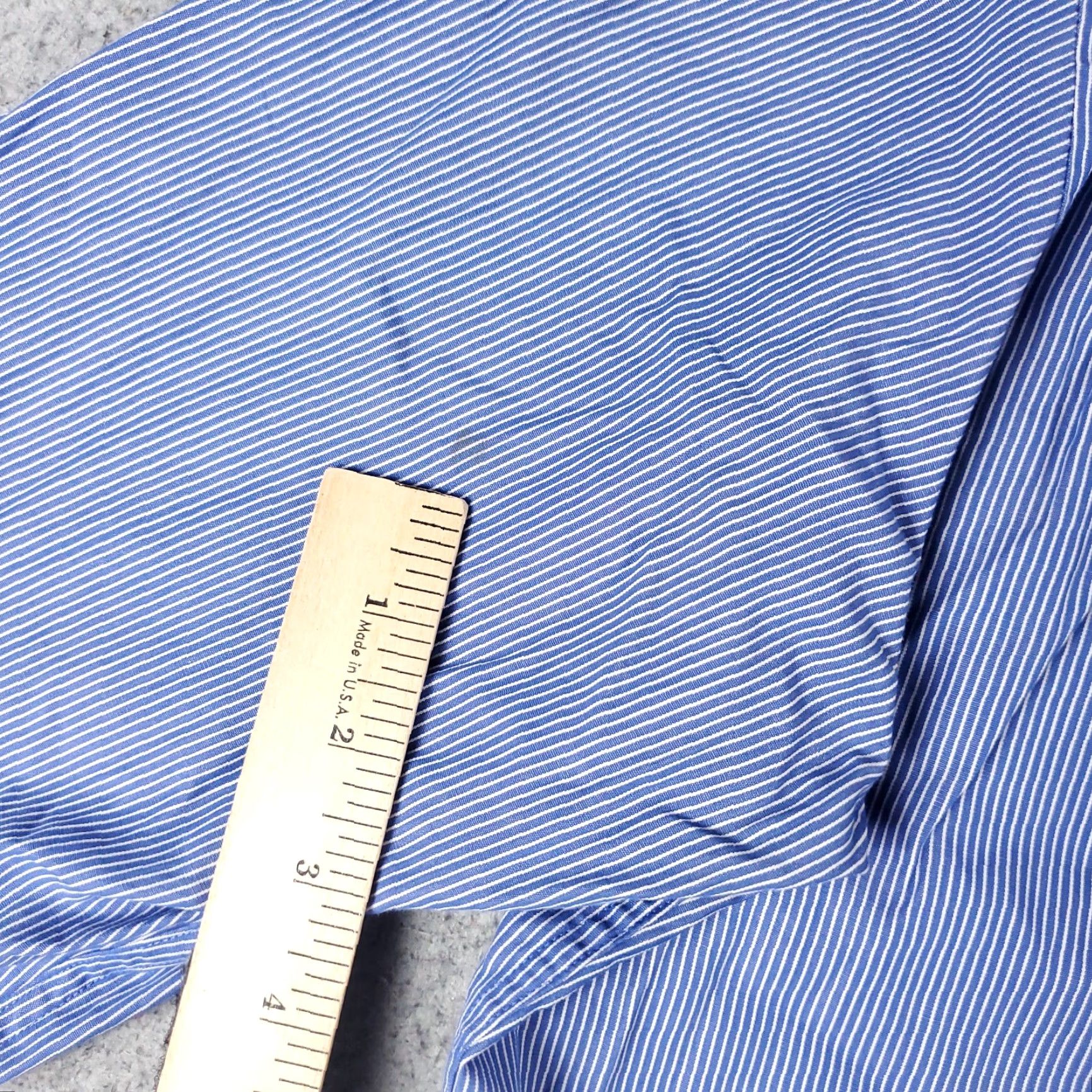Tommy Hilfiger Tommy Hilfiger Shirt Mens XL Blue Striped Button-Up Long Sleeve Casual Business Formal Workwear - Regular Fit, Cotton Size US XL / EU 56 / 4 - 6 Thumbnail