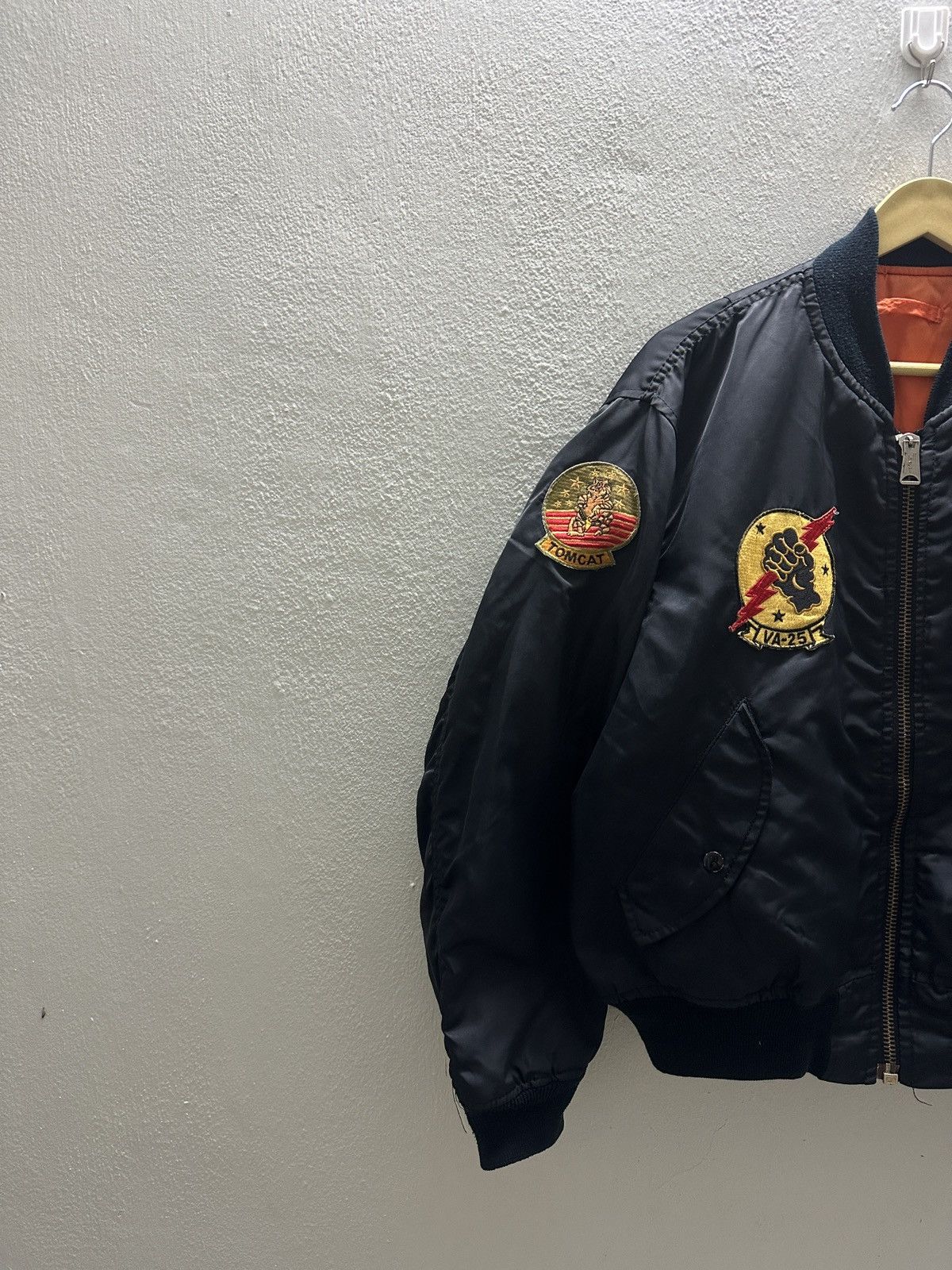 Vintage Vintage MA-1 Tomcat Flight Bomber Jacket Size US XL / EU 56 / 4 - 4 Thumbnail