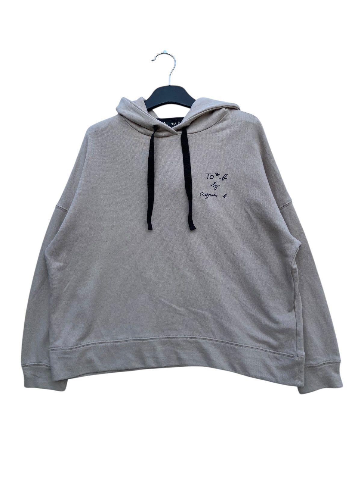 agnes b. Agnes B Spellout Baggy Style Hoodie Size XS / US 0-2 / IT 36-38 - 1 Thumbnail