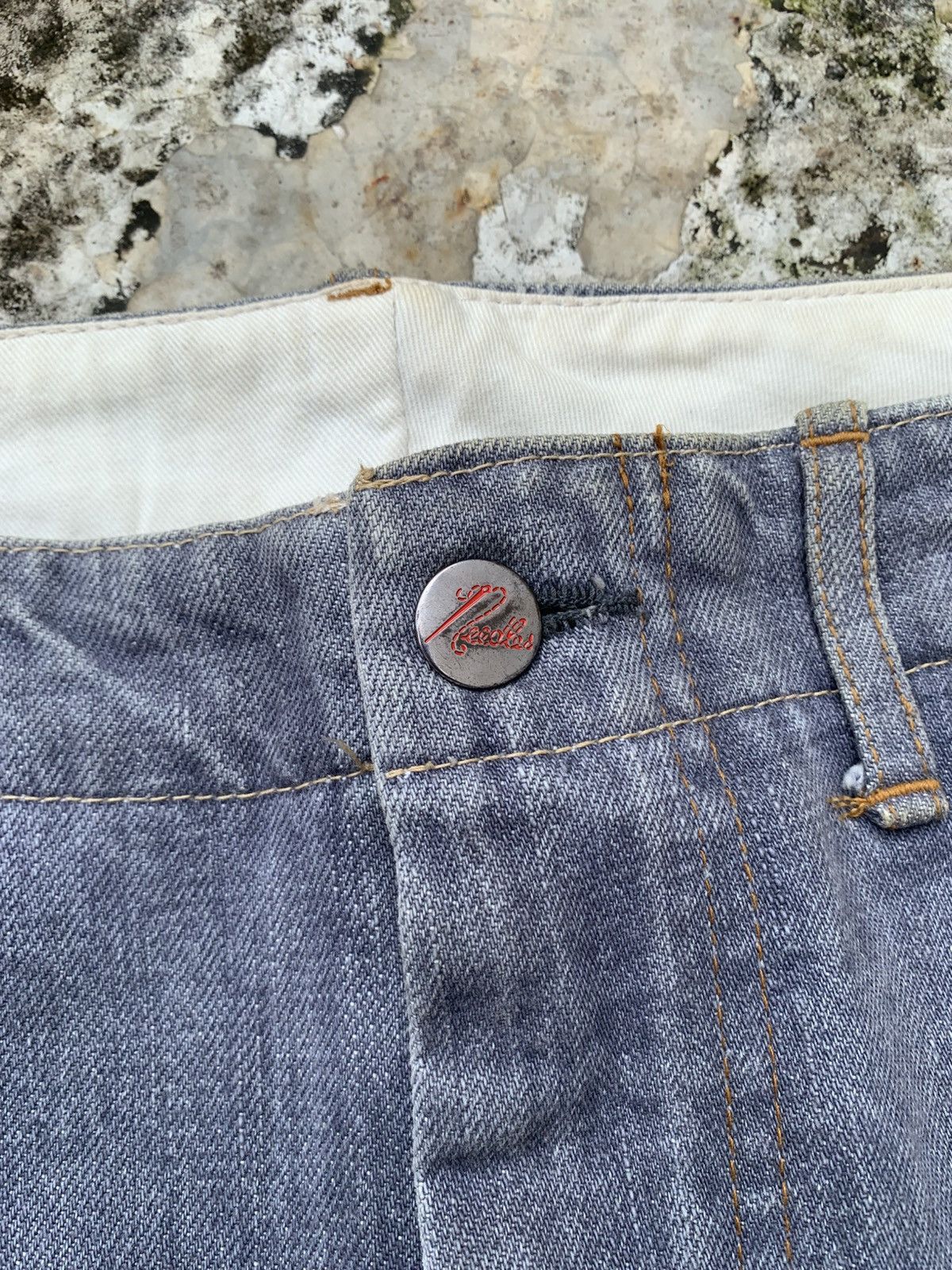 Needles Needles Grey Jeans Size US 31 - 5 Thumbnail