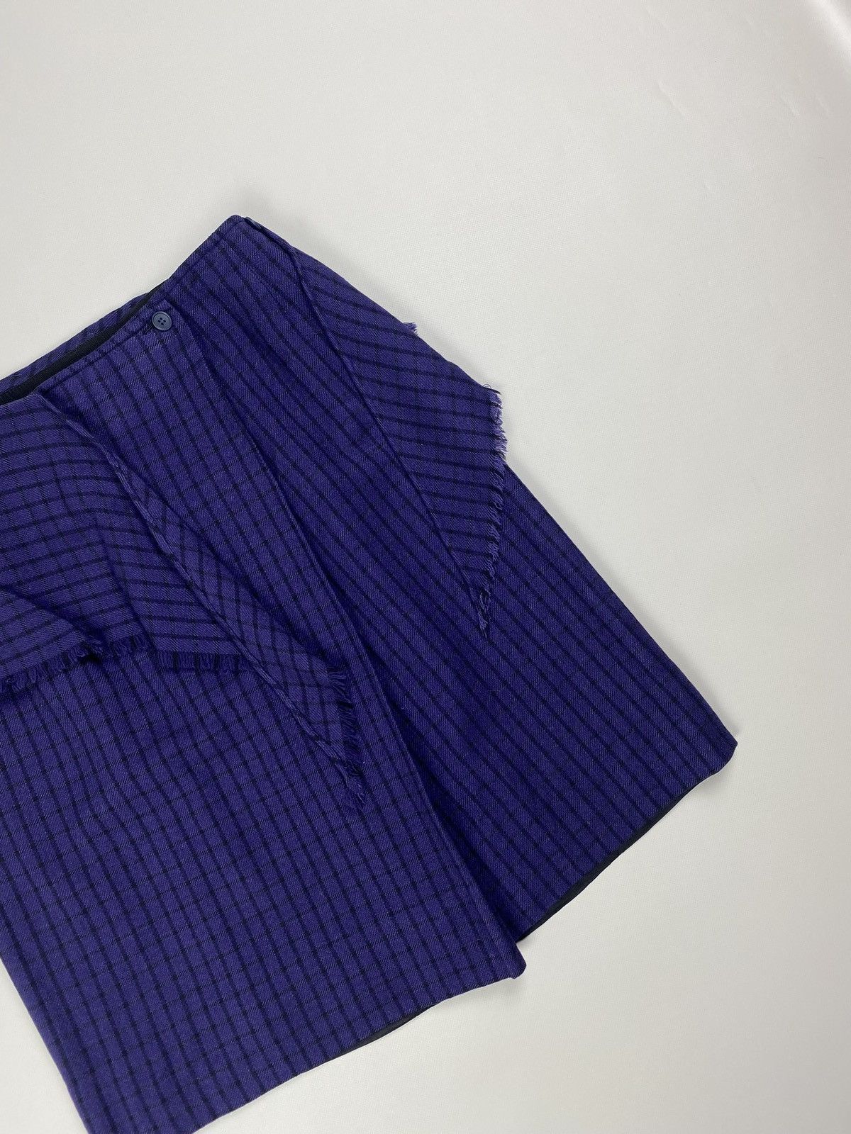 Issey Miyake × Japanese Brand × Vintage Issey Miyake vintage checked wrap skirt size 42 Size 28" / US 6 / IT 42 - 6 Thumbnail