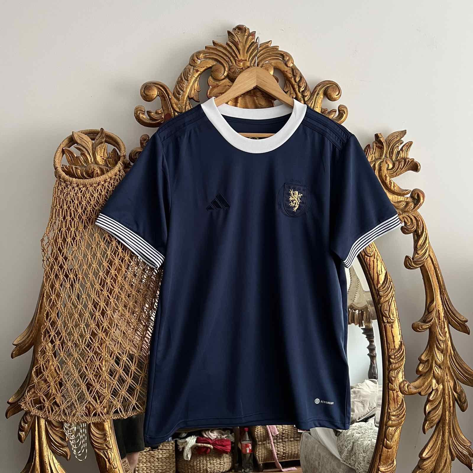Adidas Scotland Adidas Home Soccer Jersey 150 yrs Blue Size M Size US L / EU 52-54 / 3 - 1 Thumbnail