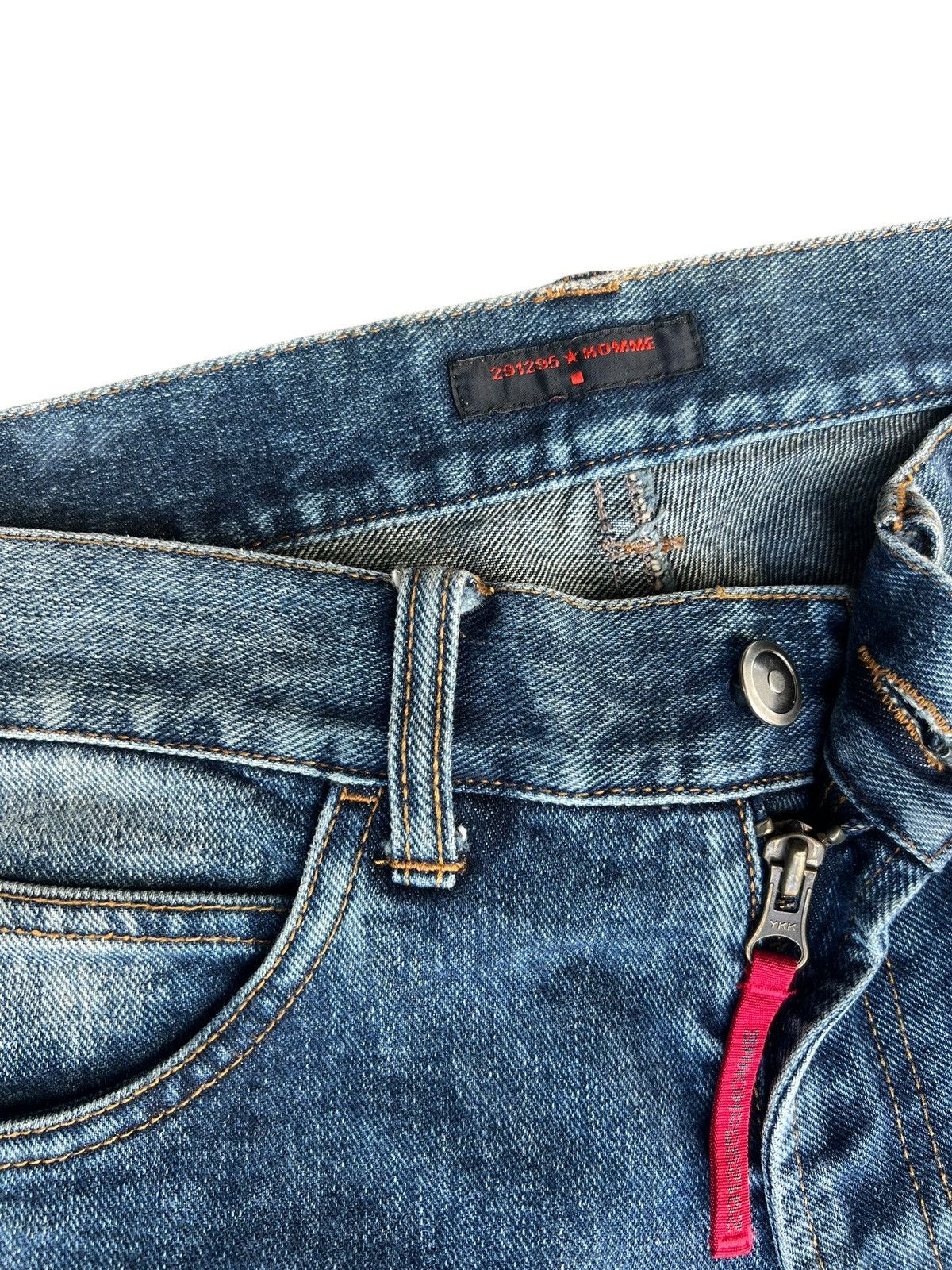 291295=Homme 291295 HOMME Cargo Denim Flare Jeans Size US 30 / EU 46 - 7 Thumbnail