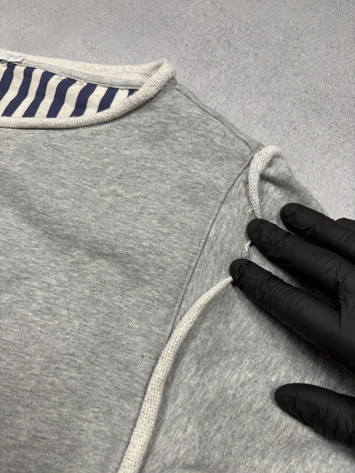 Alexander Wang Alexander Wang Boat Neck Long-sleeve Hybrid Sweatshirt Shirt Size M / US 6-8 / IT 42-44 - 7 Thumbnail