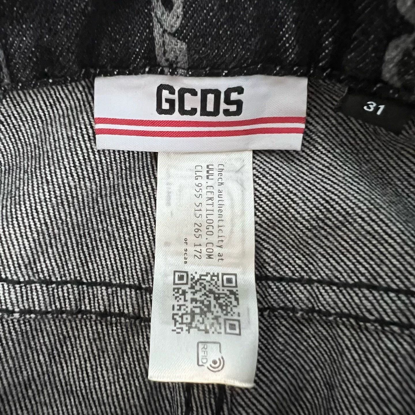 GCDS GCDS Chain Print Denim Work Pants 31 Size US 31 - 3 Thumbnail