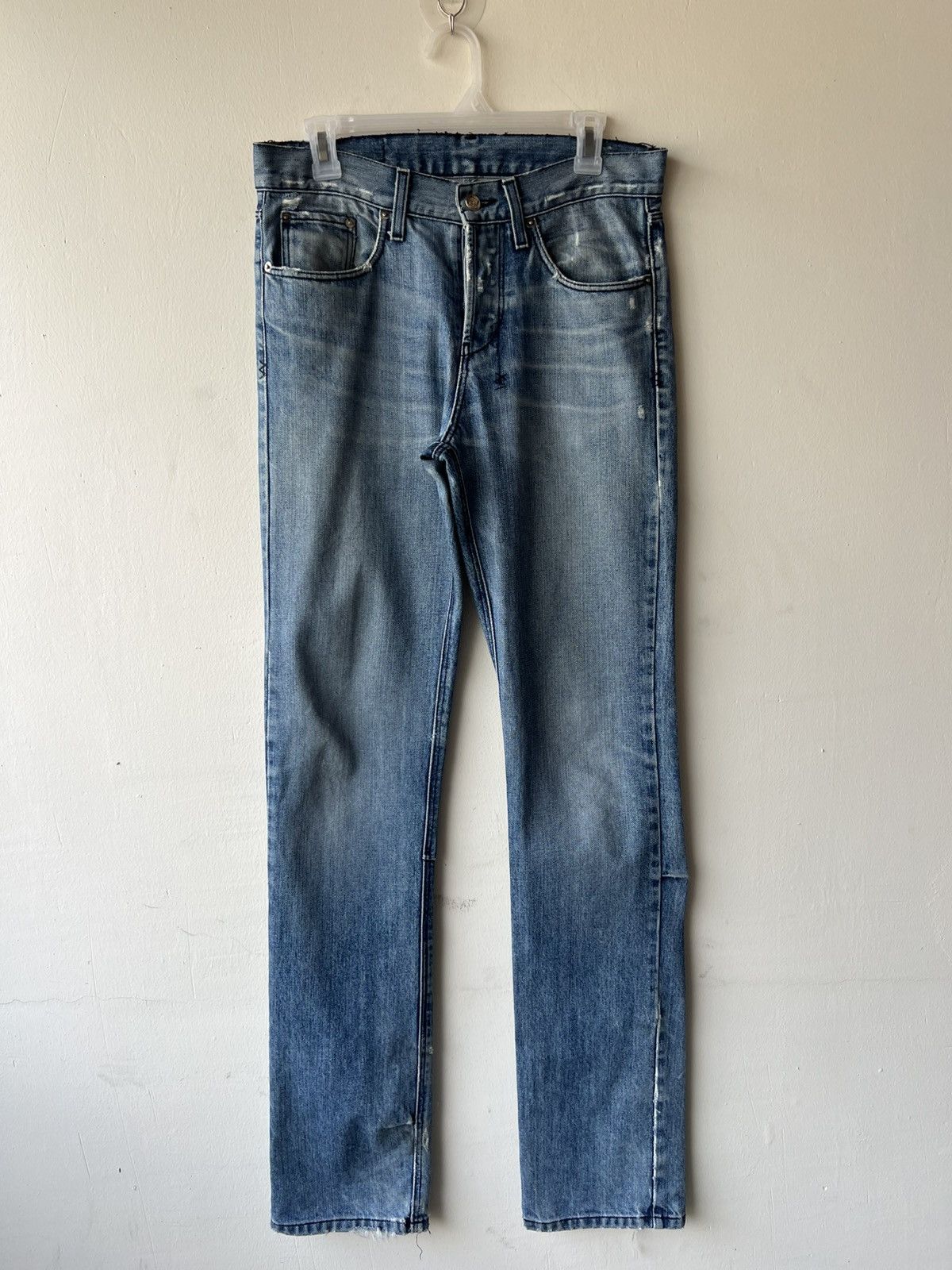 Ksubi Ksubi Dee Dee Vintage Indigo Distress Denim Jeans L 35.5 Size US 30 / EU 46 - 1 Thumbnail