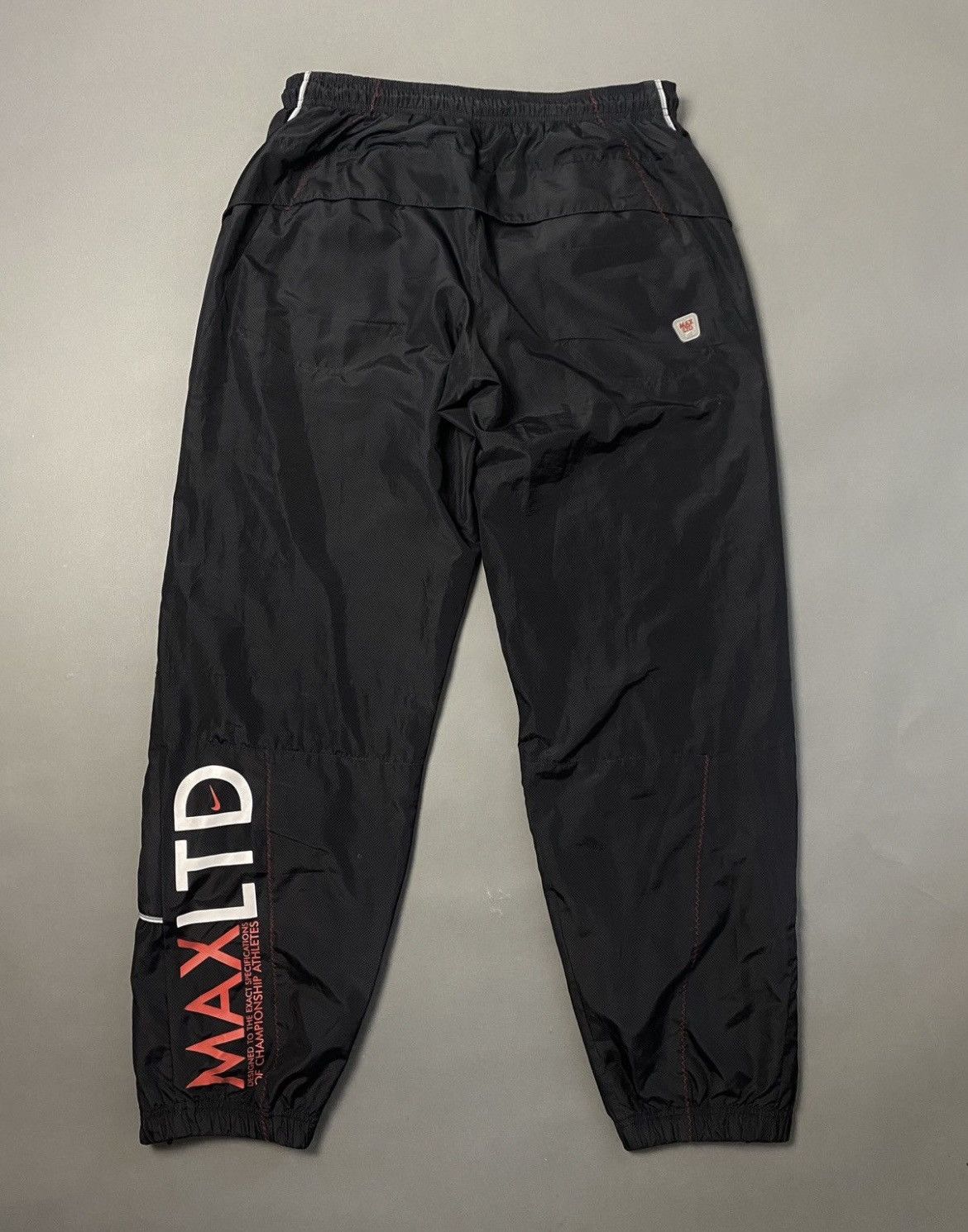 Vintage Nike Air Max LTD vintage black red track pants swoosh 2000s Size US 38 / EU 54 - 5 Thumbnail