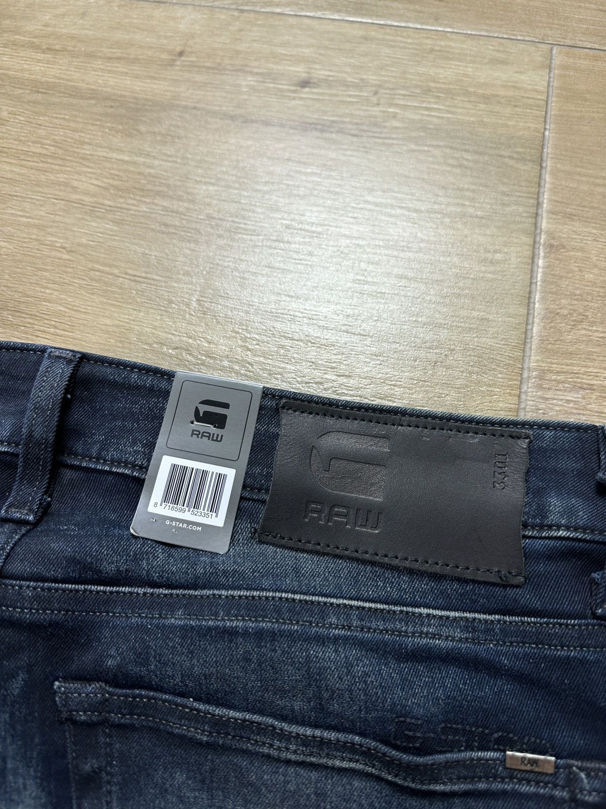 G-Star NEW🏷️ G-Star Raw 3301 Slim Denim Jeans Size US 32 / EU 48 - 10 Thumbnail