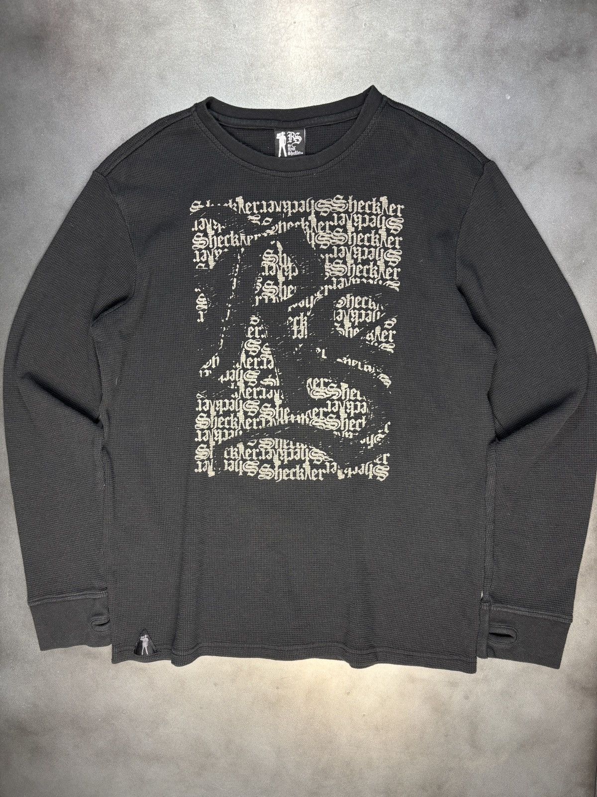 JCPenney Y2K RS by Ryan Sheckler Waffle Thermal ALP 2000s Thumb Hole Size US M / EU 48-50 / 2 - 2 Thumbnail