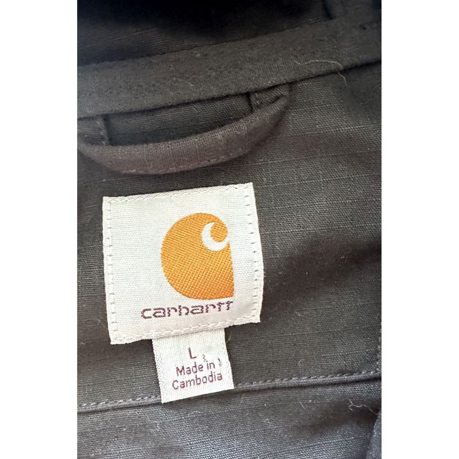 Carhartt Carhartt Jacket Mens XL Black Full Swing Duck Canvas Workwear Hooded Bomber Jacket Size US XL / EU 56 / 4 - 5 Thumbnail