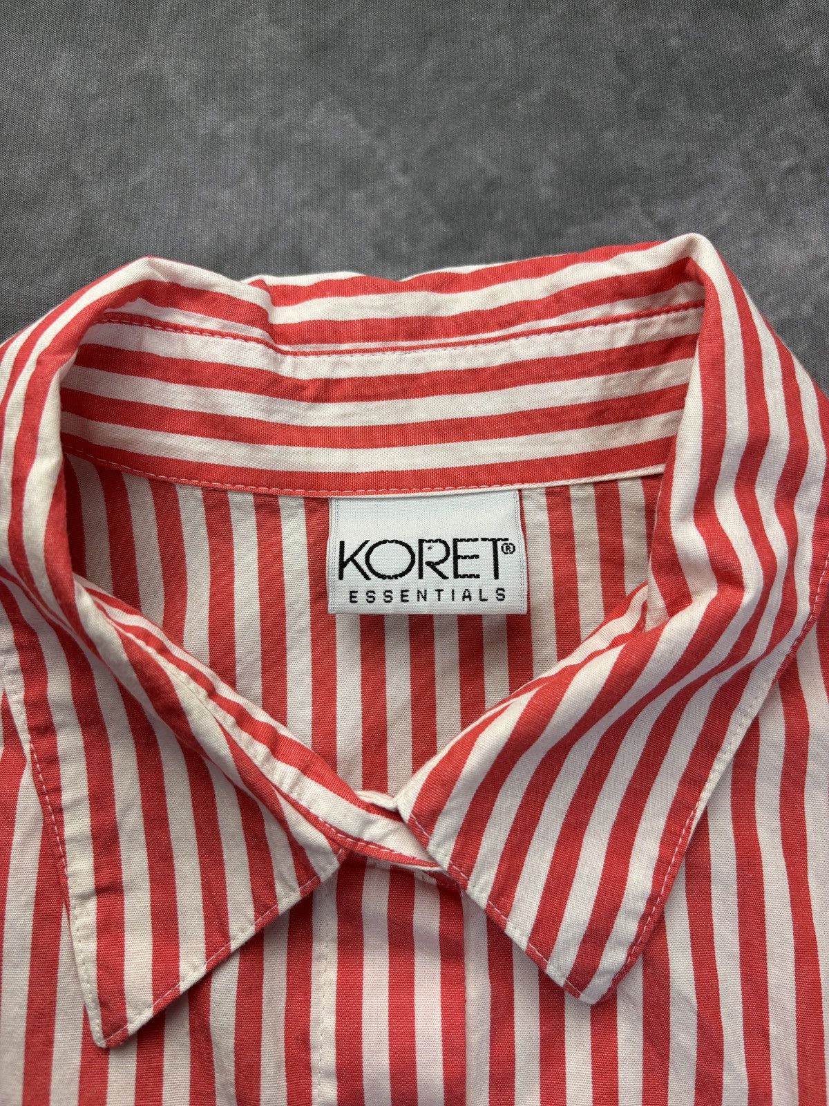 Vintage 90s Vintage Striped Shirt 80s Straight Hem Preppy Dress 80s Size US S / EU 44-46 / 1 - 5 Thumbnail