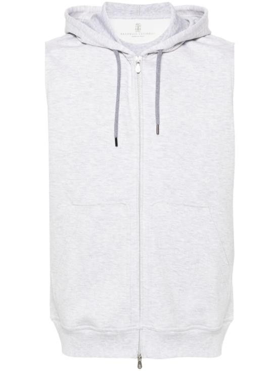 Brunello Cucinelli BRUNELLO CUCINELLI Women Hoodies MM8319079G C1250 Grey Size 3XL / US 20-22 - 1 Thumbnail