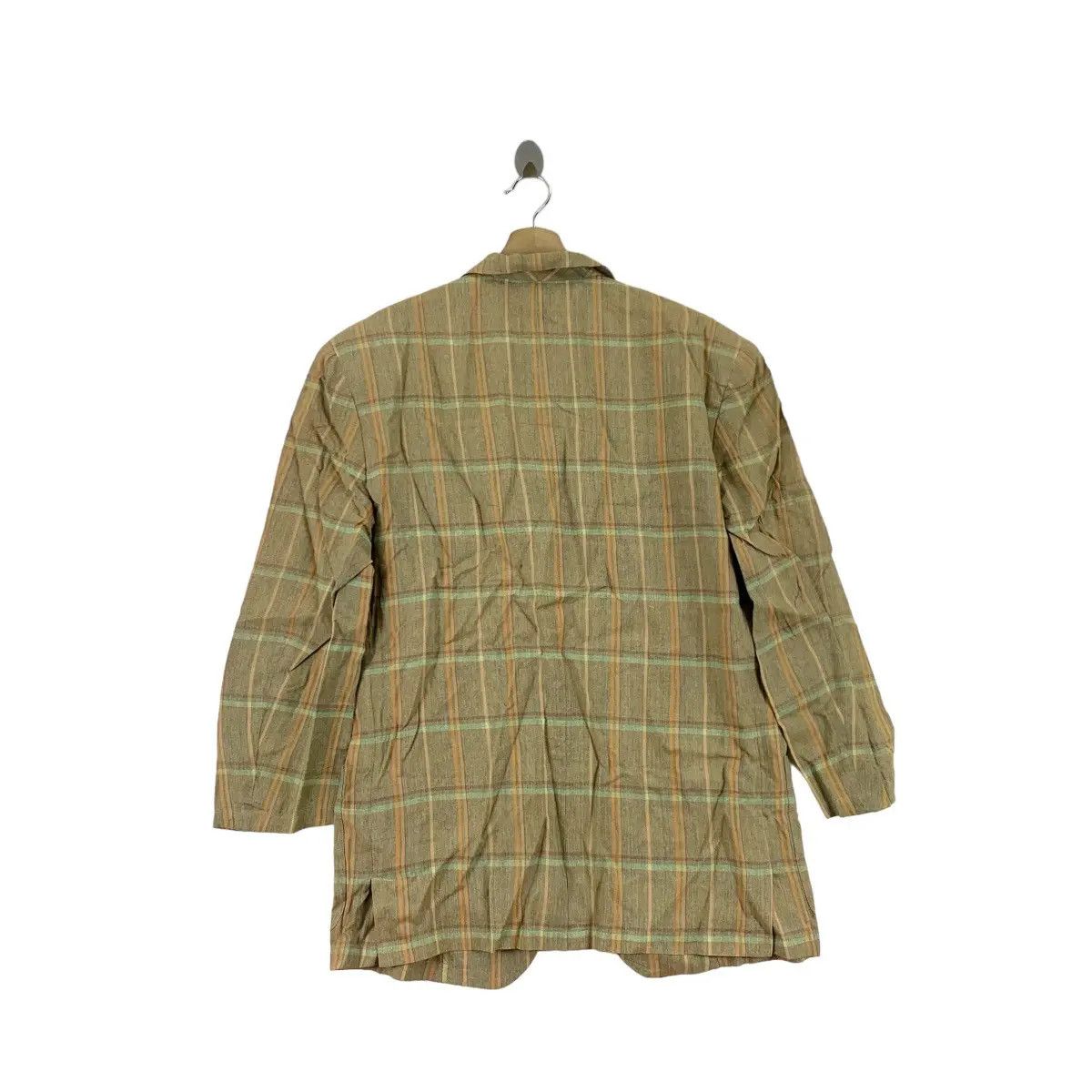 Vintage Vintage CHRISTIAN AUJARD PARIS HOMME Tartan Blazer Size 44R - 6 Thumbnail