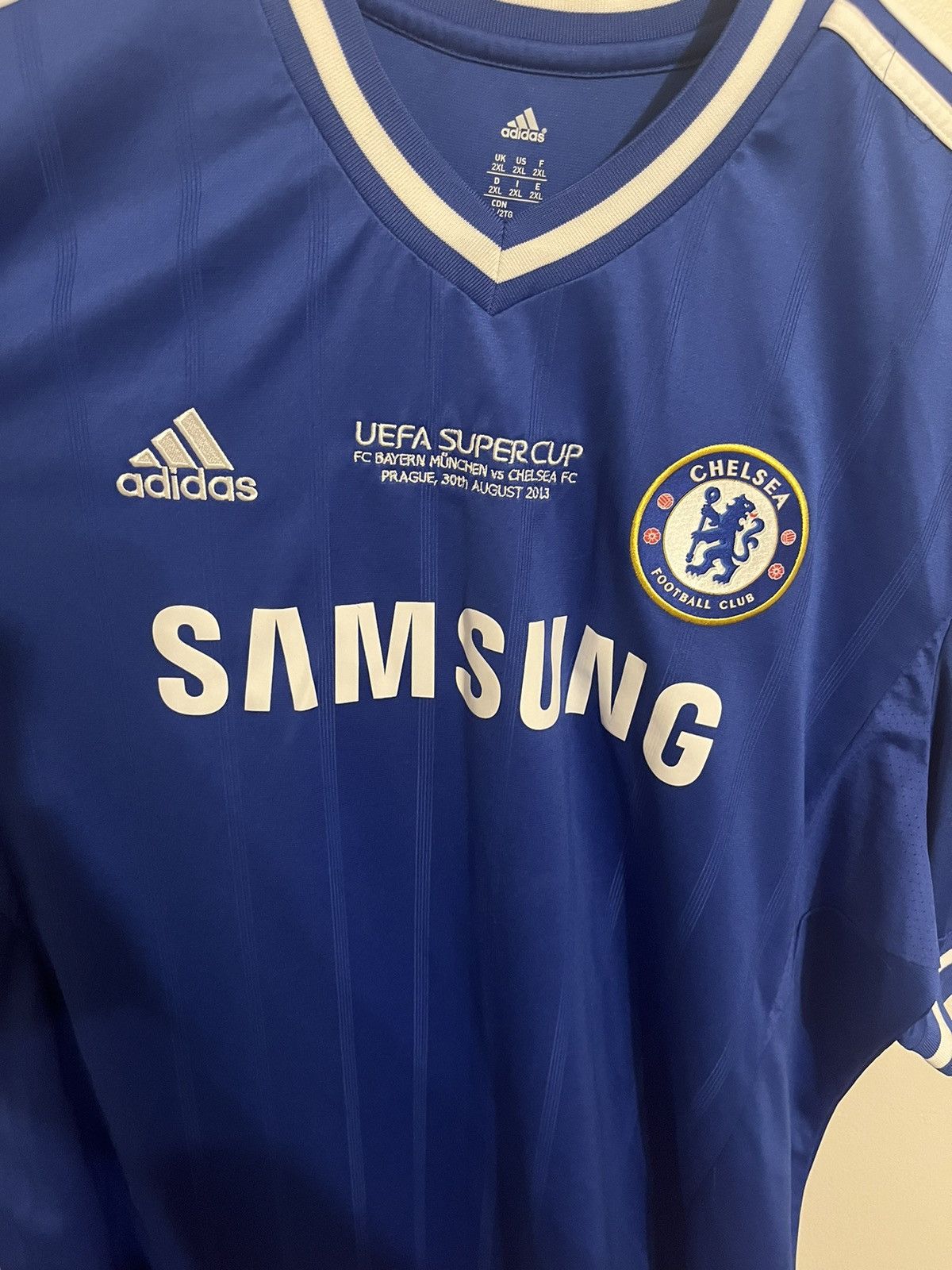 Adidas Chelsea 2013 super cup player issue shirt #14 Schürrle Size US XXL / EU 58 / 5 - 2 Thumbnail