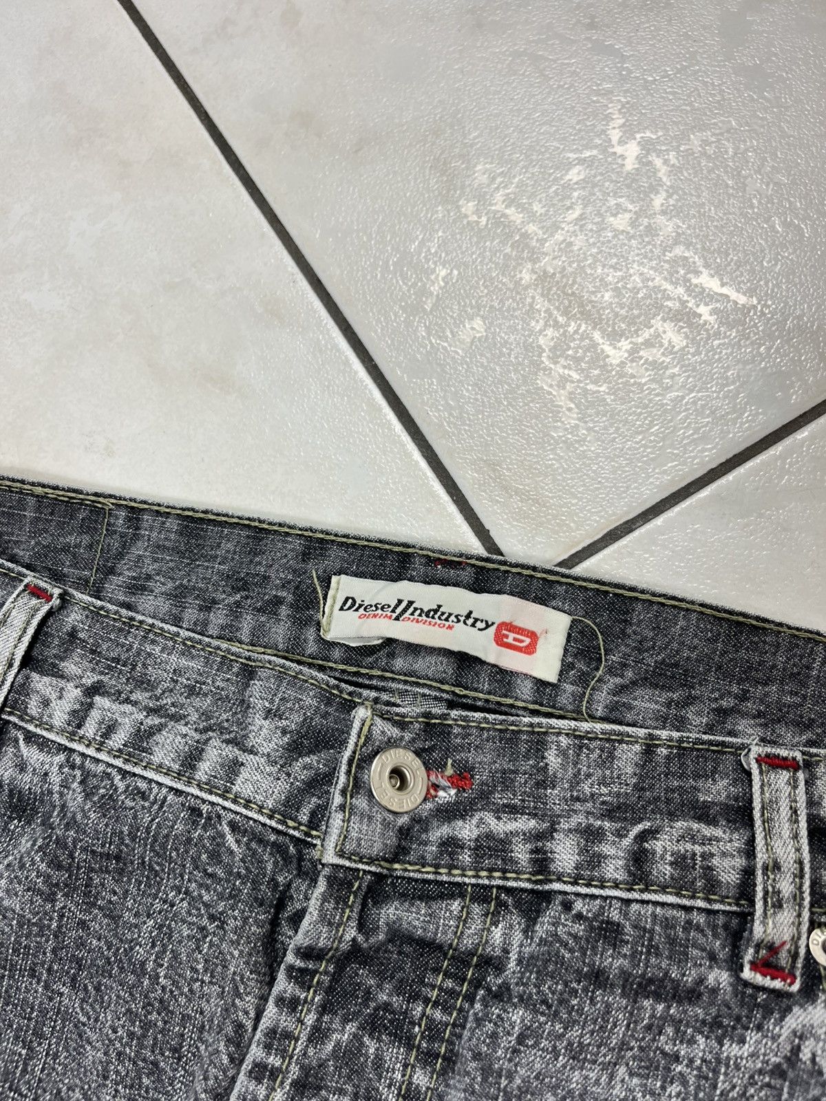 Diesel × Vintage Vintage Diesel baggy distressed denim y2k wide pants washed Size US 36 / EU 52 - 13 Thumbnail