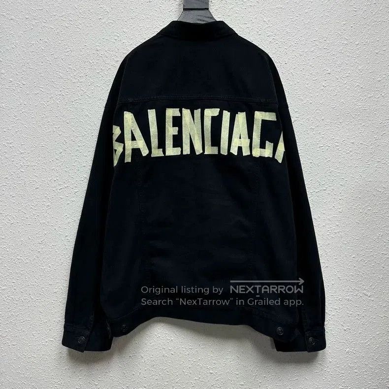 Balenciaga Balenciaga Masking Tape Denim Jacket. Size US L / EU 52-54 / 3 - 2 Thumbnail