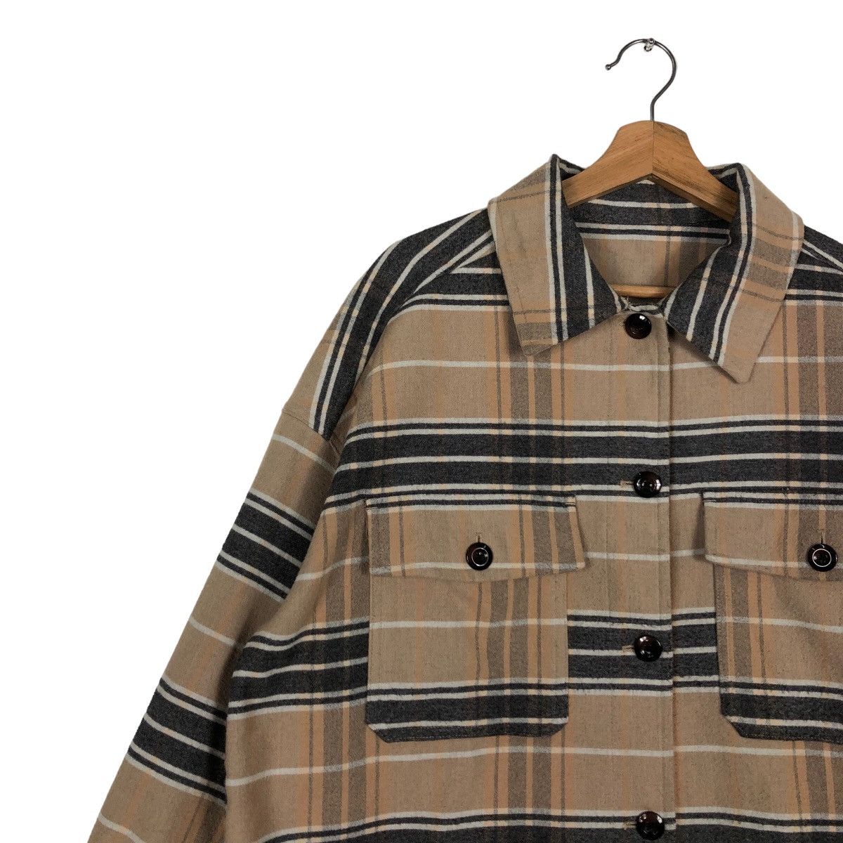 Flannel 🔥Flannel Jacket GU Japan Issey Miyake Tartan Design Size US XL / EU 56 / 4 - 5 Thumbnail