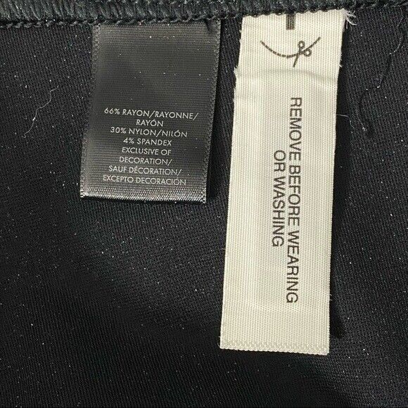 Ann Taylor Ann Taylor Ankle Side Panel Ponte Tuxedo Capri Leggings Blac Size 27" / US 4 / IT 40 - 10 Thumbnail