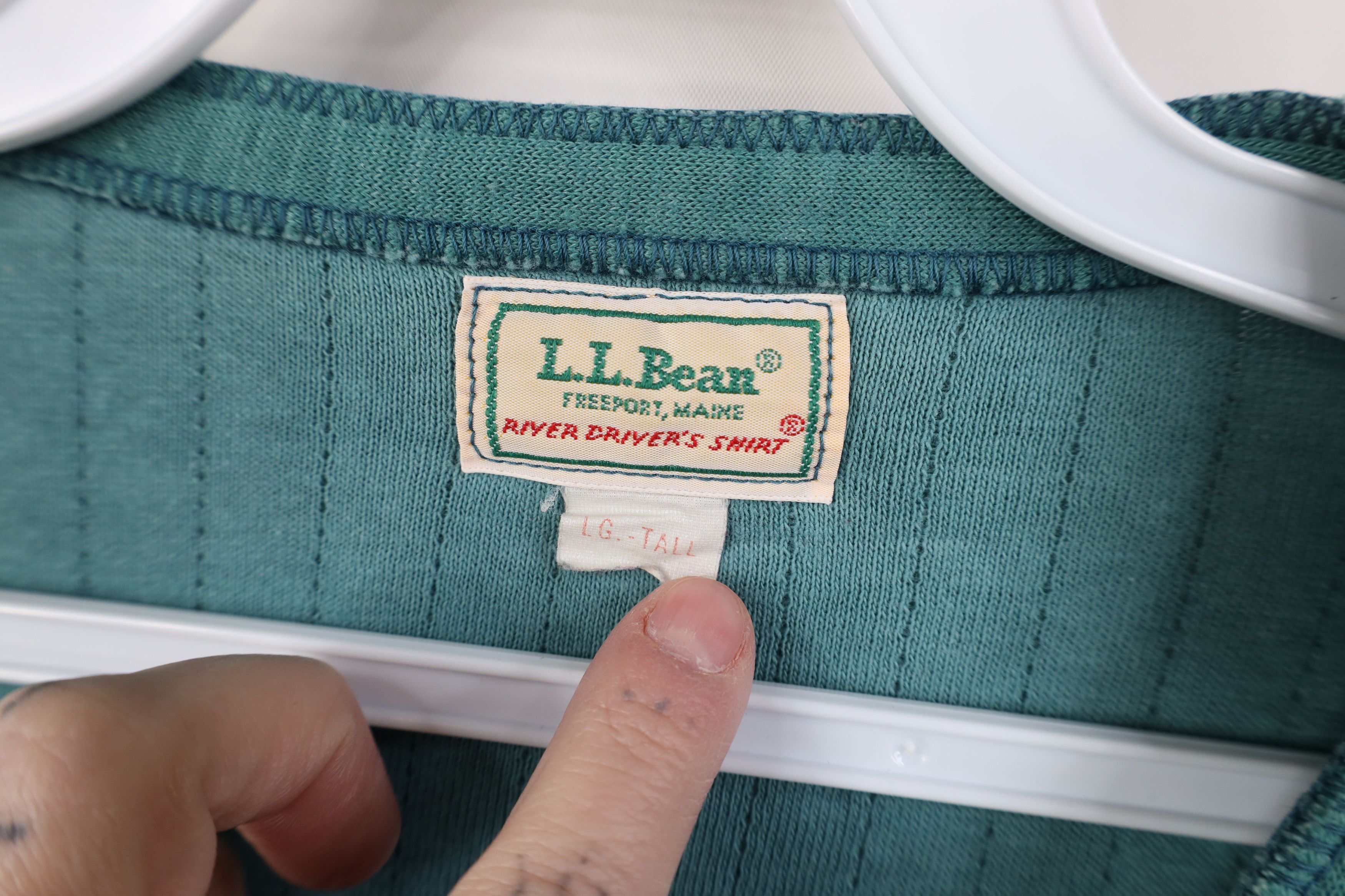 L.L. Bean Vintage 70s 80s LL Bean River Drivers Henley T-Shirt US Size US L / EU 52-54 / 3 - 10 Thumbnail