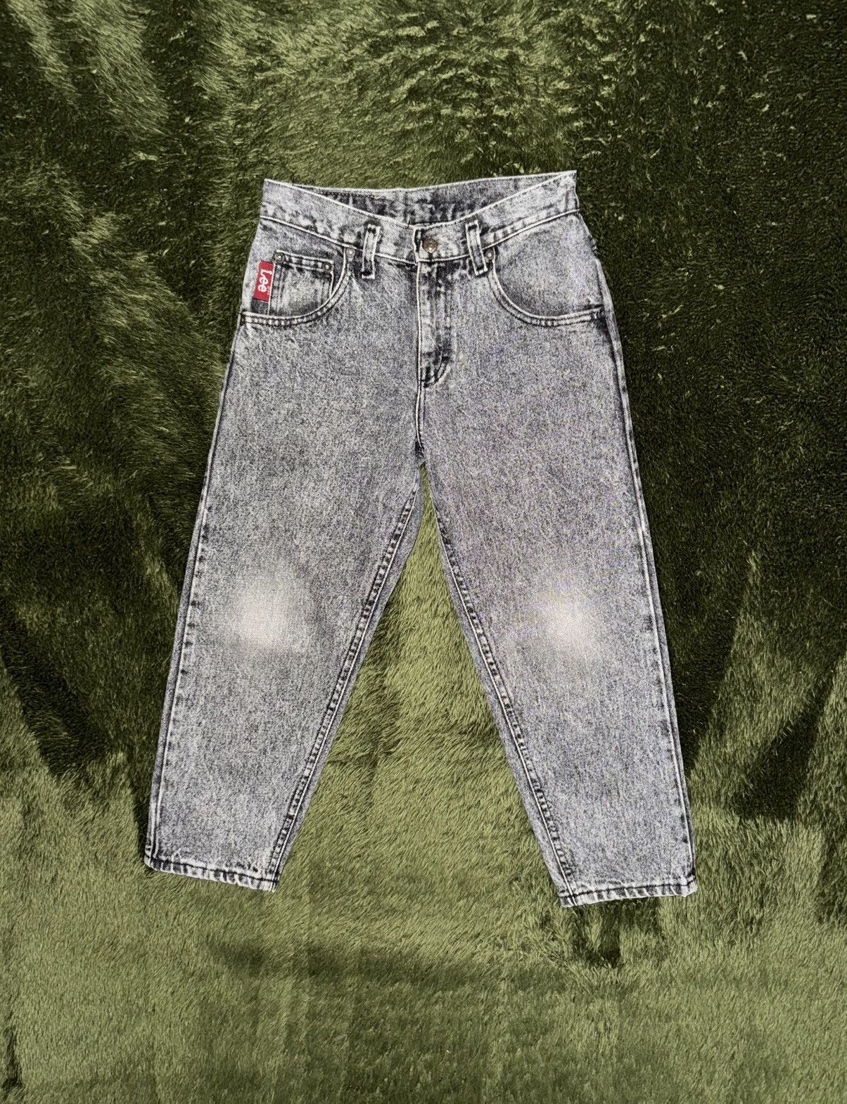 Lee [27] 90s LEE Made in USA Stone-Wash Denim Pants Size US 27 - 1 Thumbnail