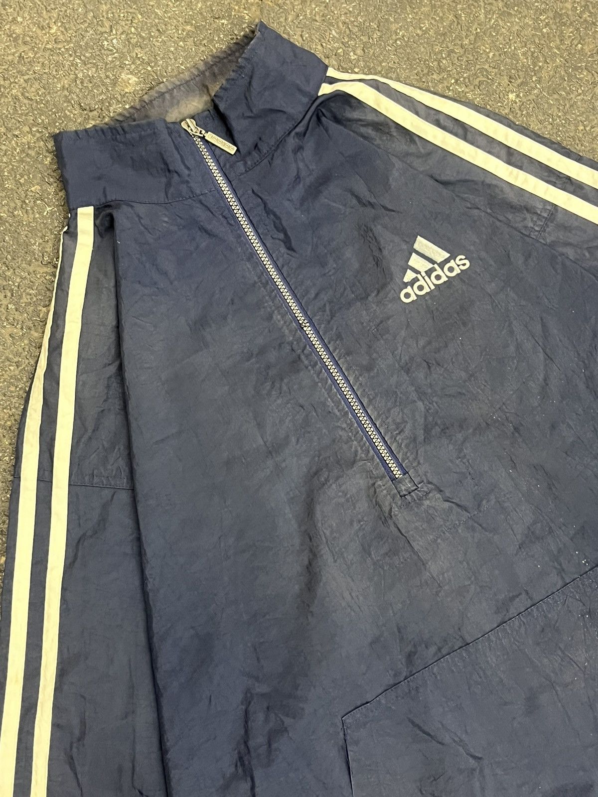 Adidas × Vintage Adidas vintage lightweight track jacket drill hype faded Size US XL / EU 56 / 4 - 7 Thumbnail