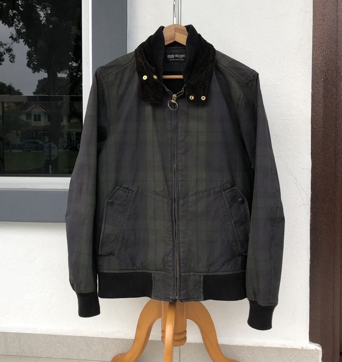 Beams Plus Vintage Beams Checked Tartan Casual Bomber Jacket Size US M / EU 48-50 / 2 - 2 Thumbnail