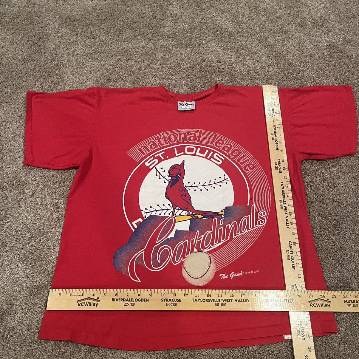 The Game 1993 St. Louis Cardinals Single Stitch Tee (XL) Size US XL / EU 56 / 4 - 6 Thumbnail