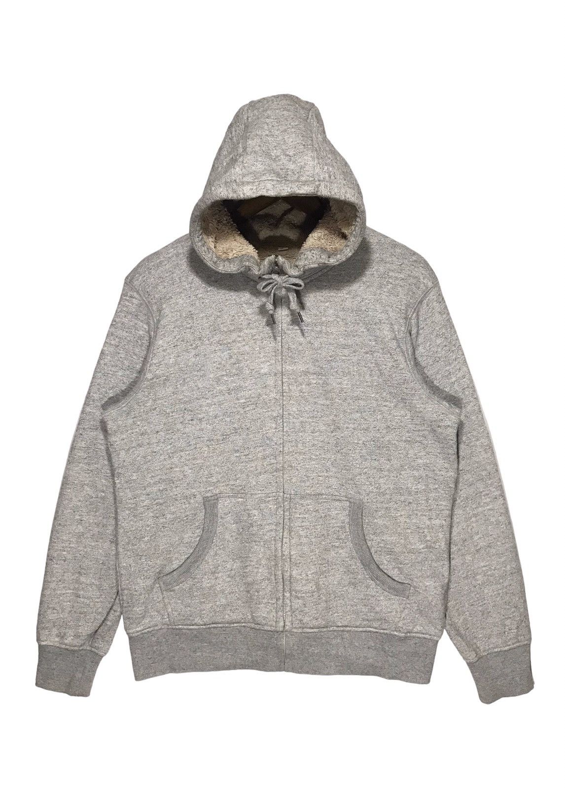 Japanese Brand × Uniqlo Uniqlo Hoodie Zip Light Grey Color Size US M / EU 48-50 / 2 - 1 Thumbnail