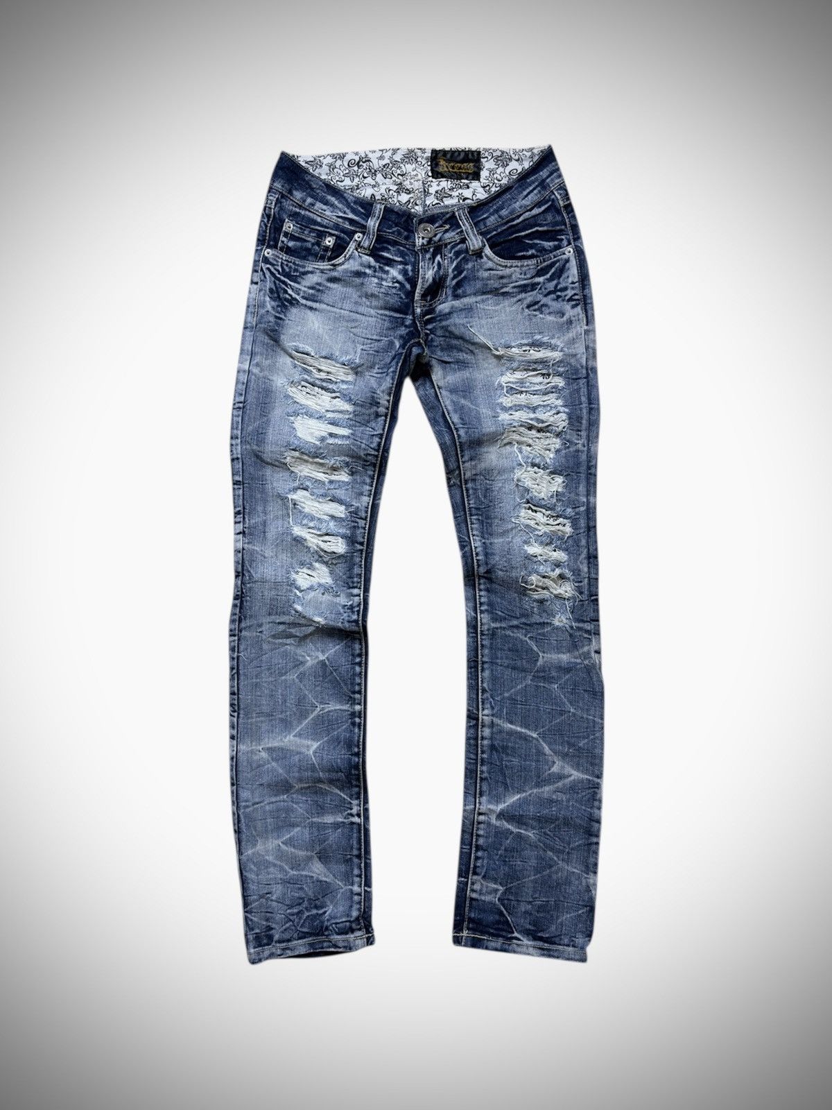 Japanese Brand 2000’s Bless Tokyo - Japanese Archive Punk Distressed Jeans Size 27" / US 4 / IT 40 - 1 Thumbnail