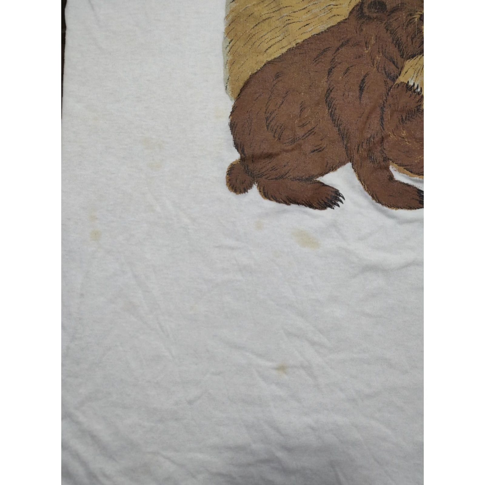 Vintage VINTAGE Gray Sleep Shirt Womens One Size Gray Bears USA Made 90s 80s Classic Nature Shirt Womens Shoes? Size ONE SIZE - 4 Thumbnail